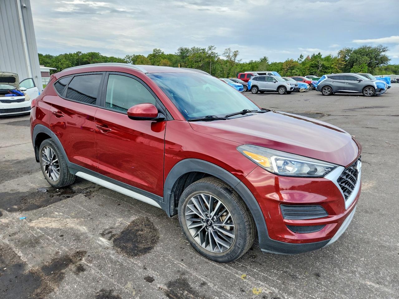 2019 Hyundai Tucson Sel Maroon vin: KM8J3CALXKU845404