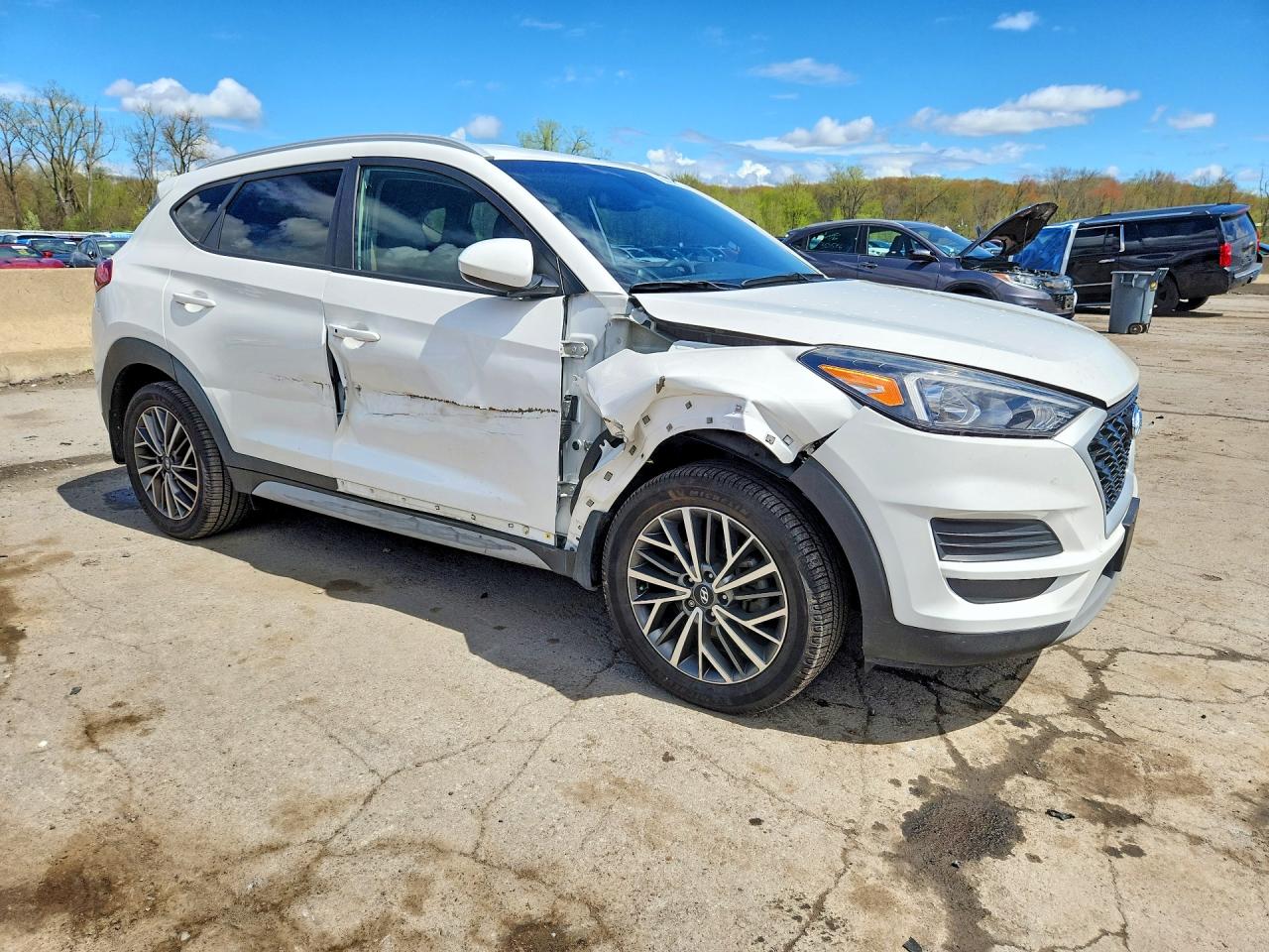 2020 Hyundai Tucson Sel White vin: KM8J3CALXLU202147