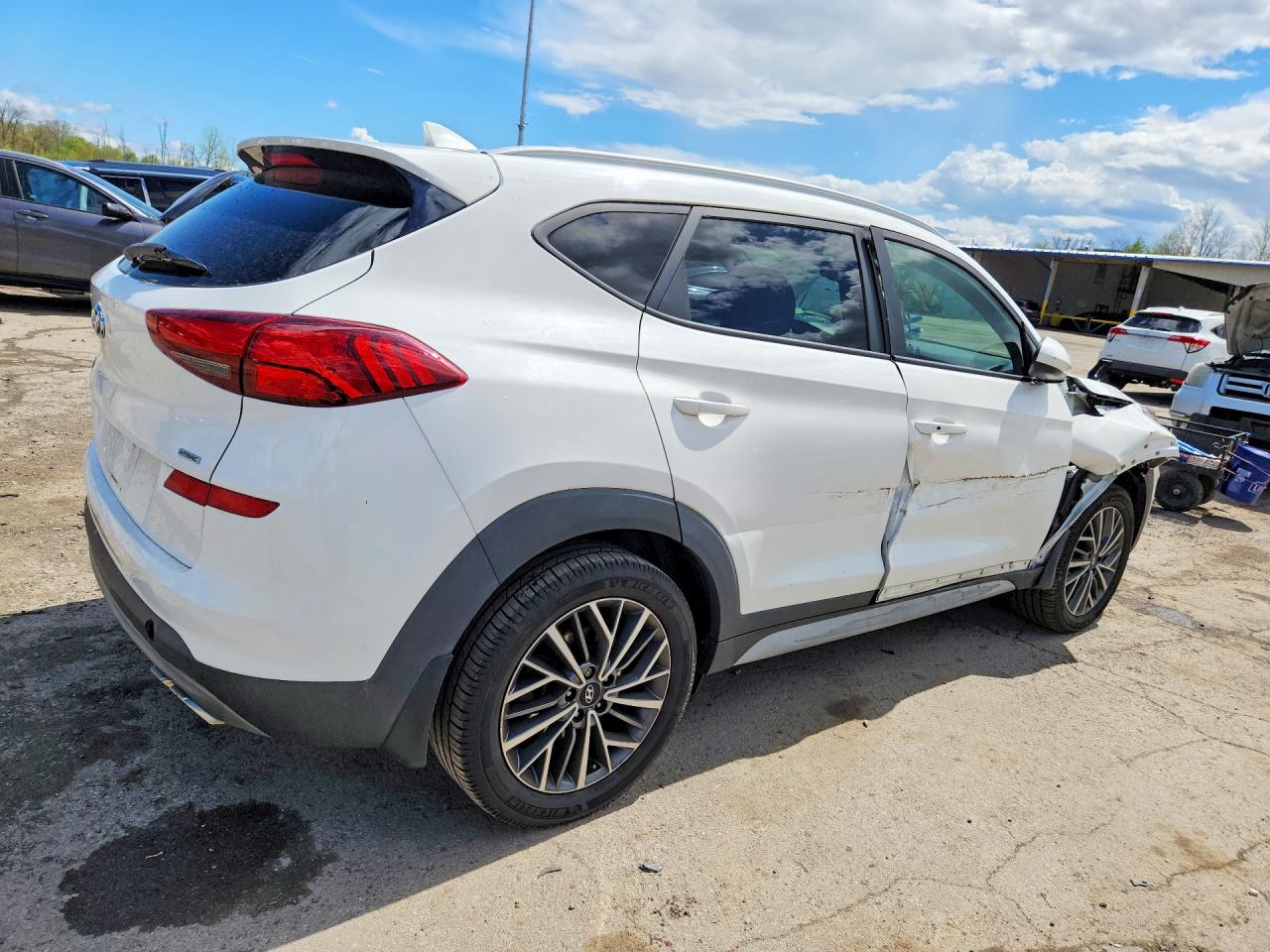 2020 Hyundai Tucson Sel White vin: KM8J3CALXLU202147
