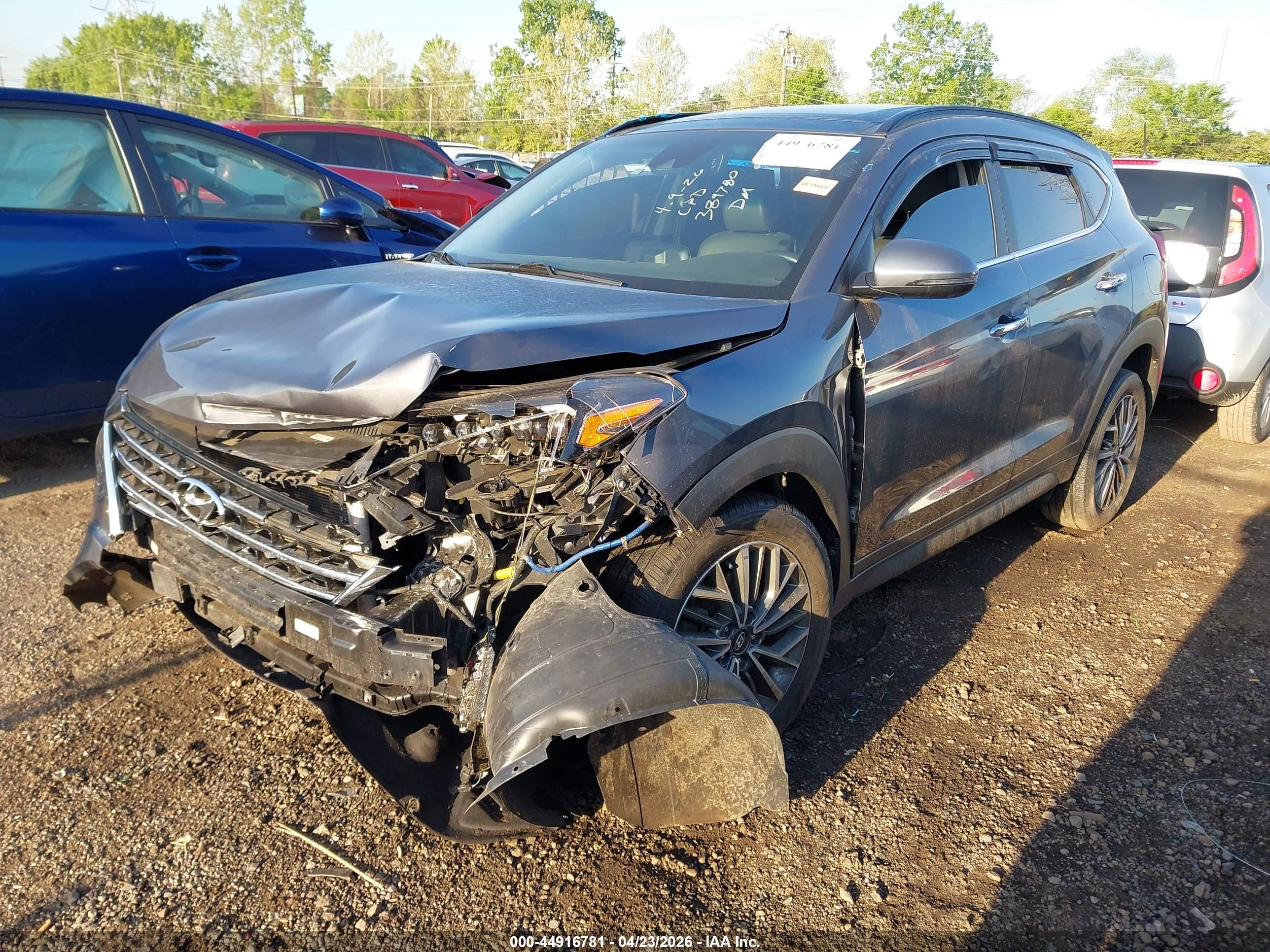 2021 Hyundai Tucson Ultimate Серый vin: KM8J3CALXMU389780