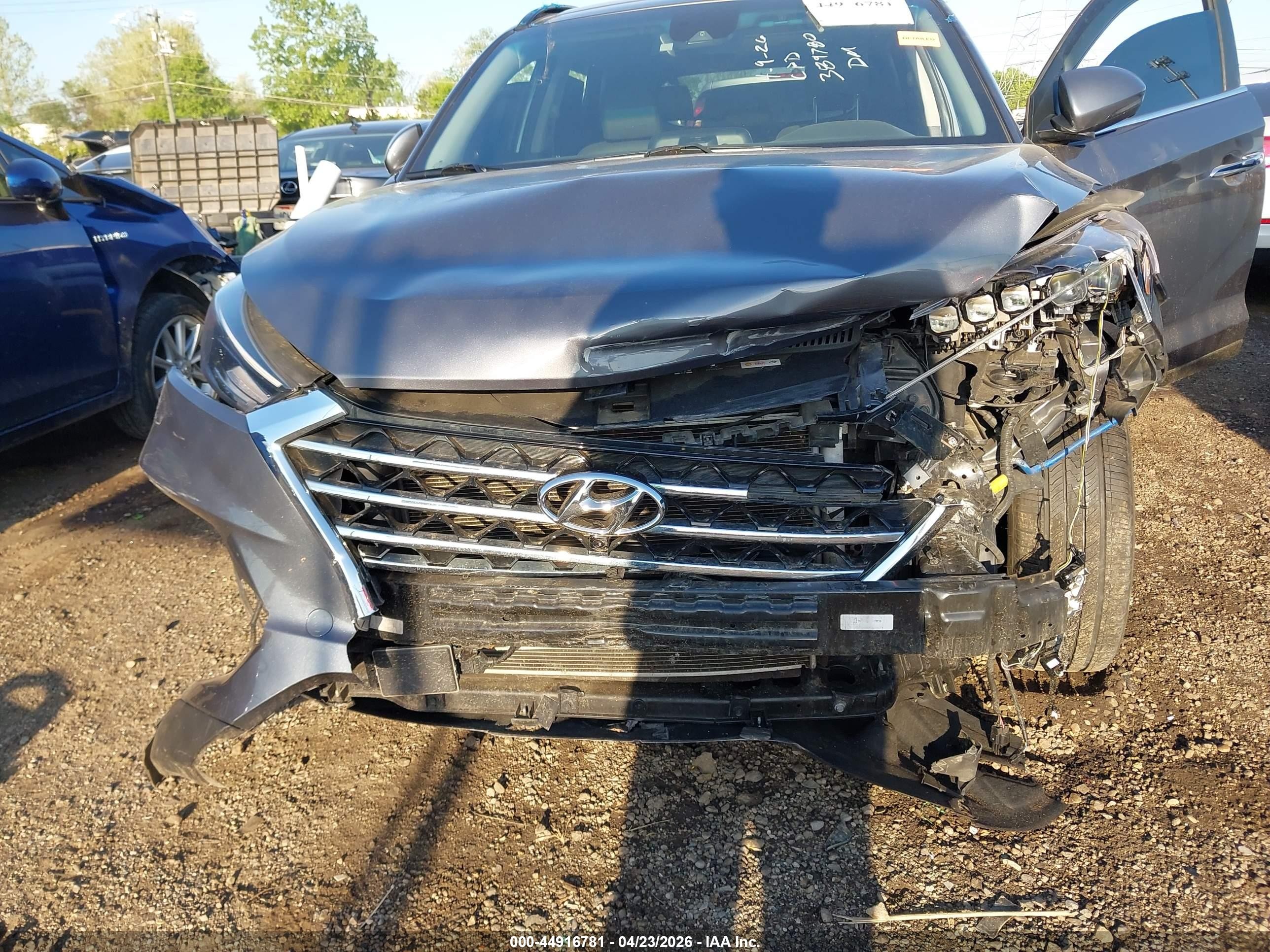 2021 Hyundai Tucson Ultimate Серый vin: KM8J3CALXMU389780