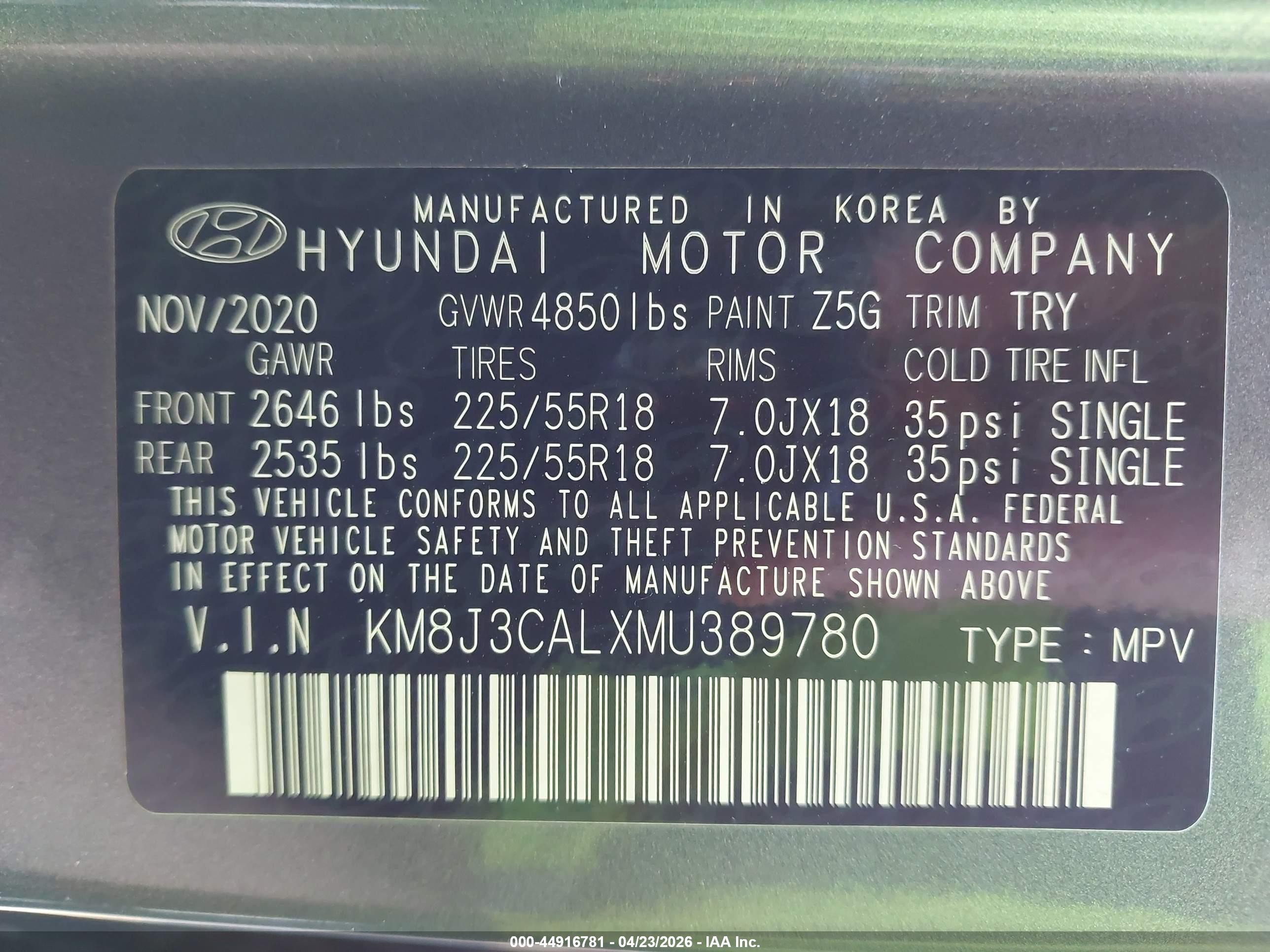 2021 Hyundai Tucson Ultimate Серый vin: KM8J3CALXMU389780