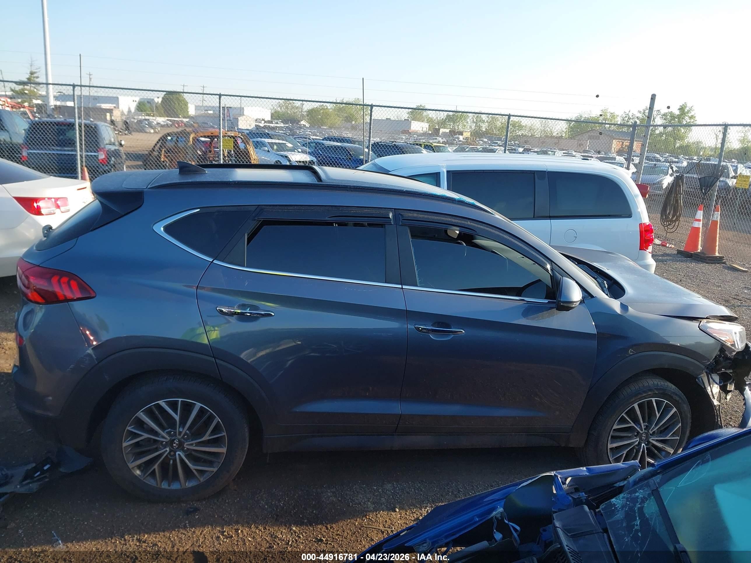 2021 Hyundai Tucson Ultimate Серый vin: KM8J3CALXMU389780