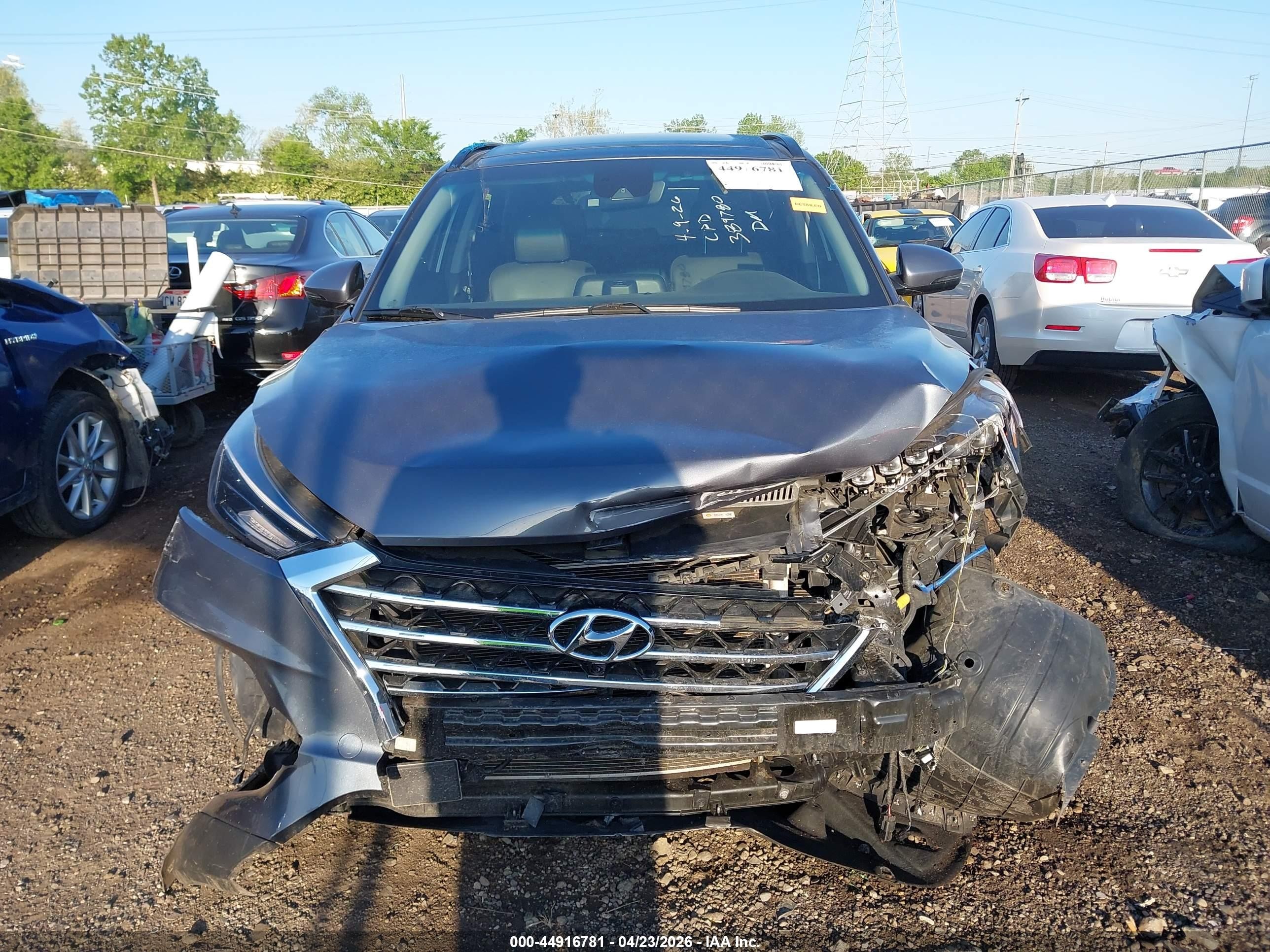 2021 Hyundai Tucson Ultimate Серый vin: KM8J3CALXMU389780
