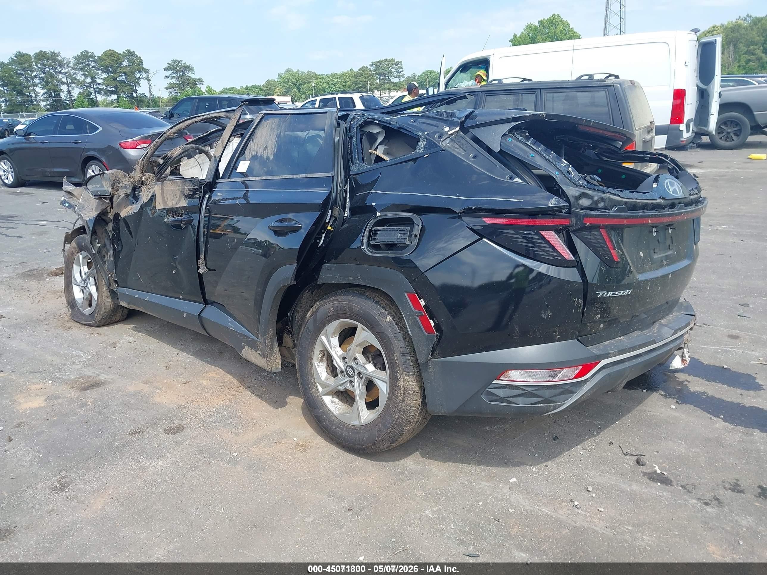2022 Hyundai Tucson Sel Black vin: KM8JB3AE2NU019204