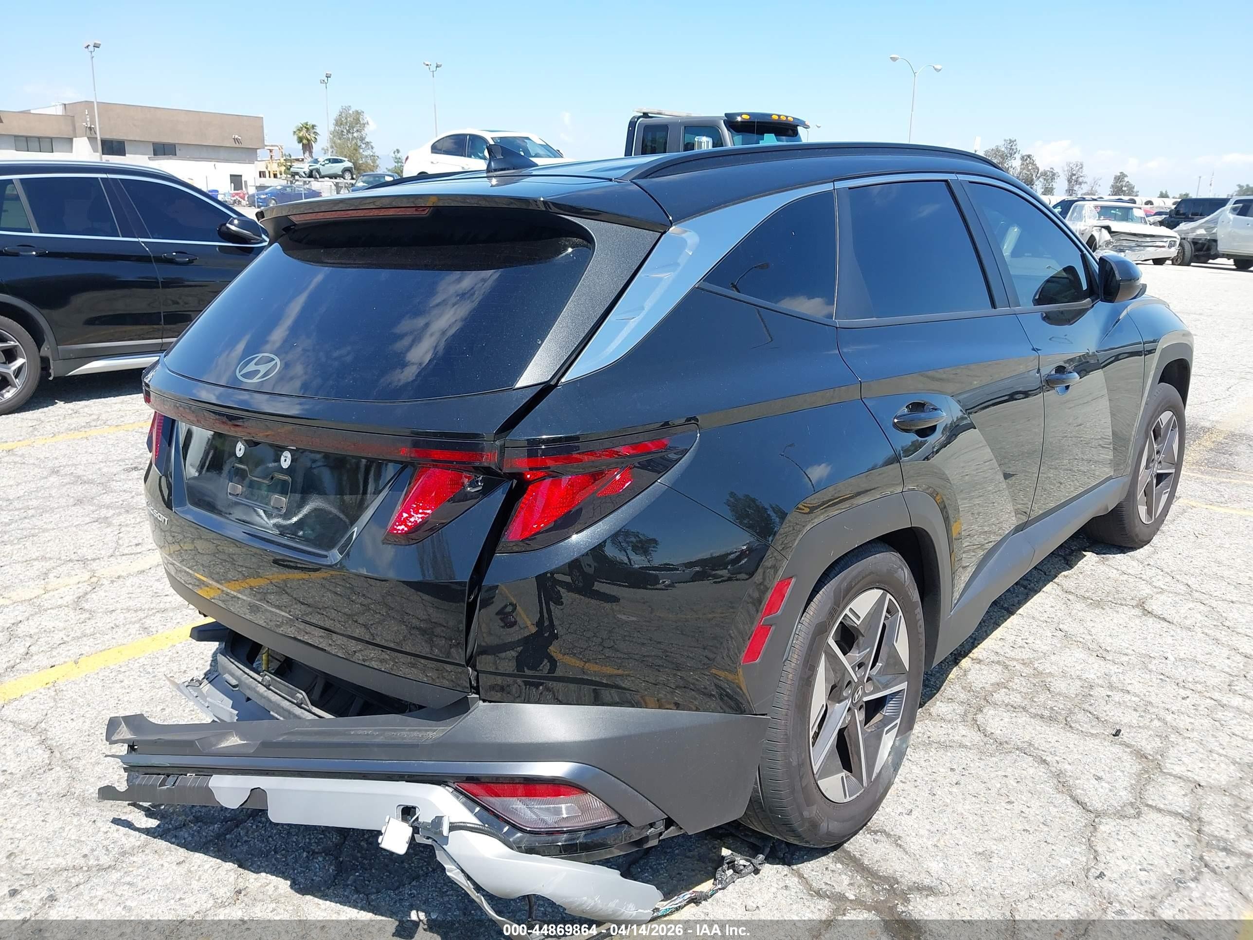 2025 Hyundai Tucson Sel Черный vin: KM8JB3DE8SU375616