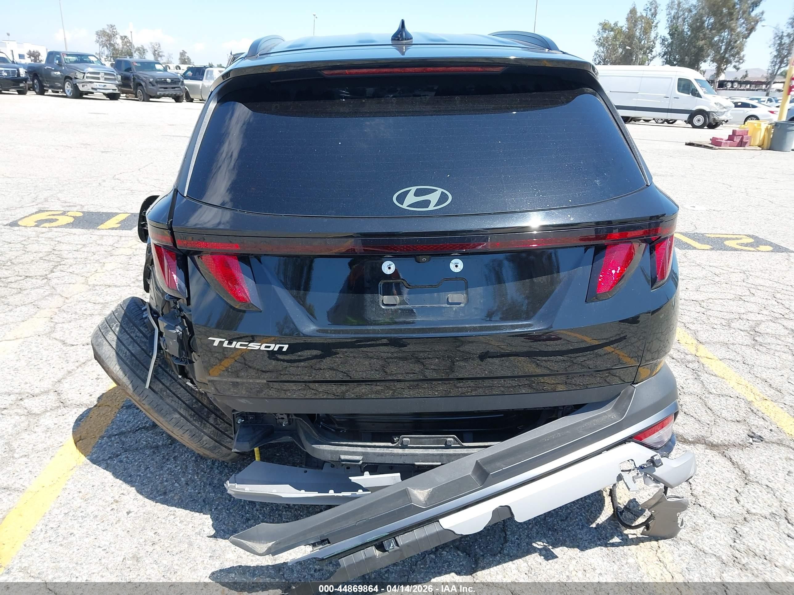 2025 Hyundai Tucson Sel Черный vin: KM8JB3DE8SU375616
