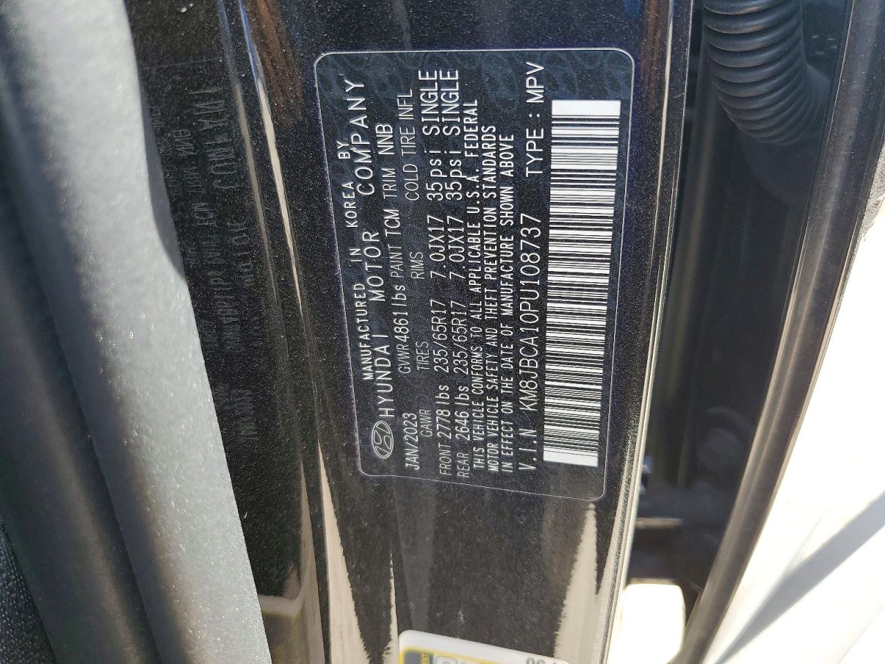 2023 Hyundai Tucson Blue Black vin: KM8JBCA10PU108737