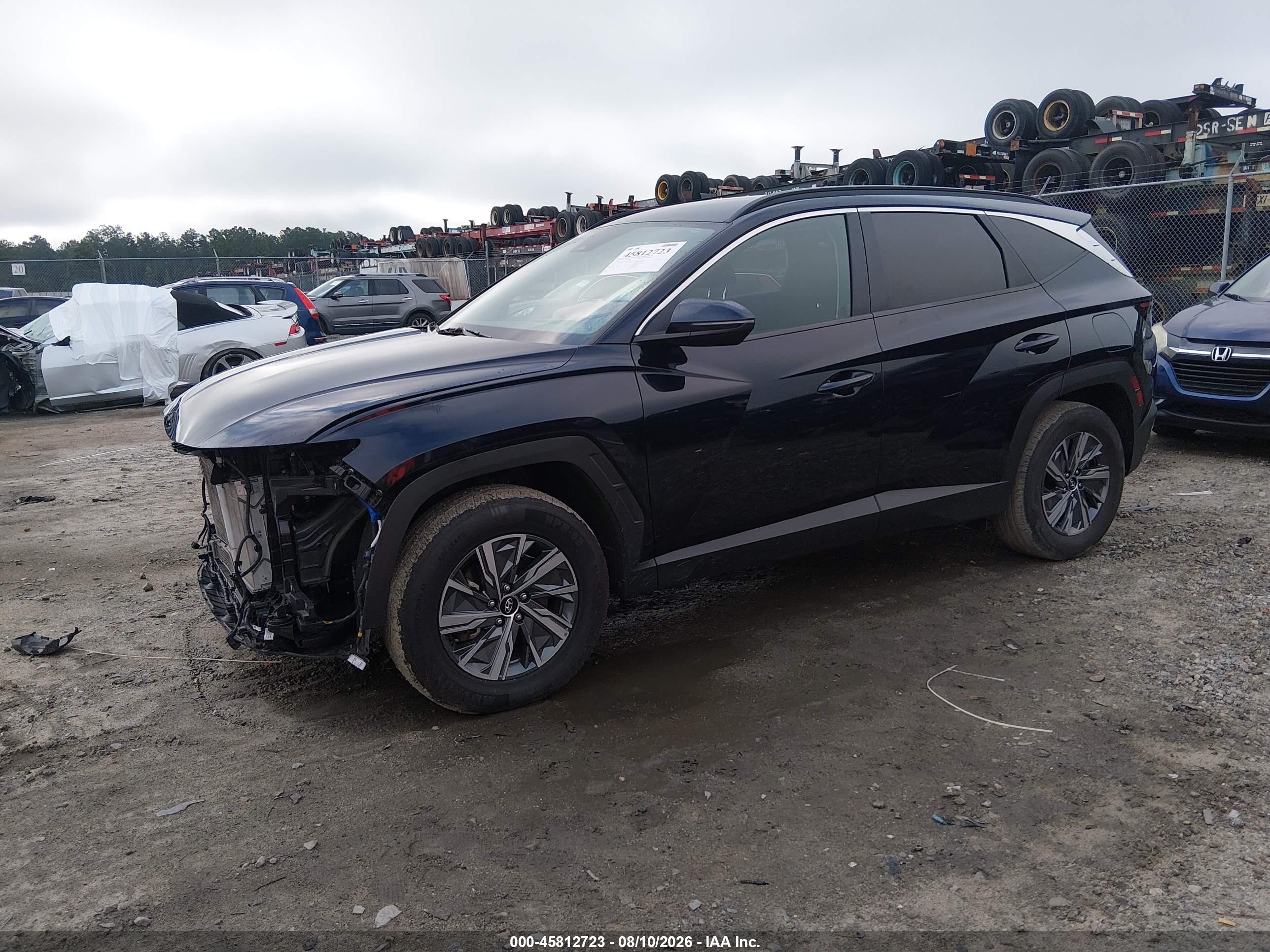 2022 Hyundai Tucson Hybrid Blue Black vin: KM8JBCA18NU018863