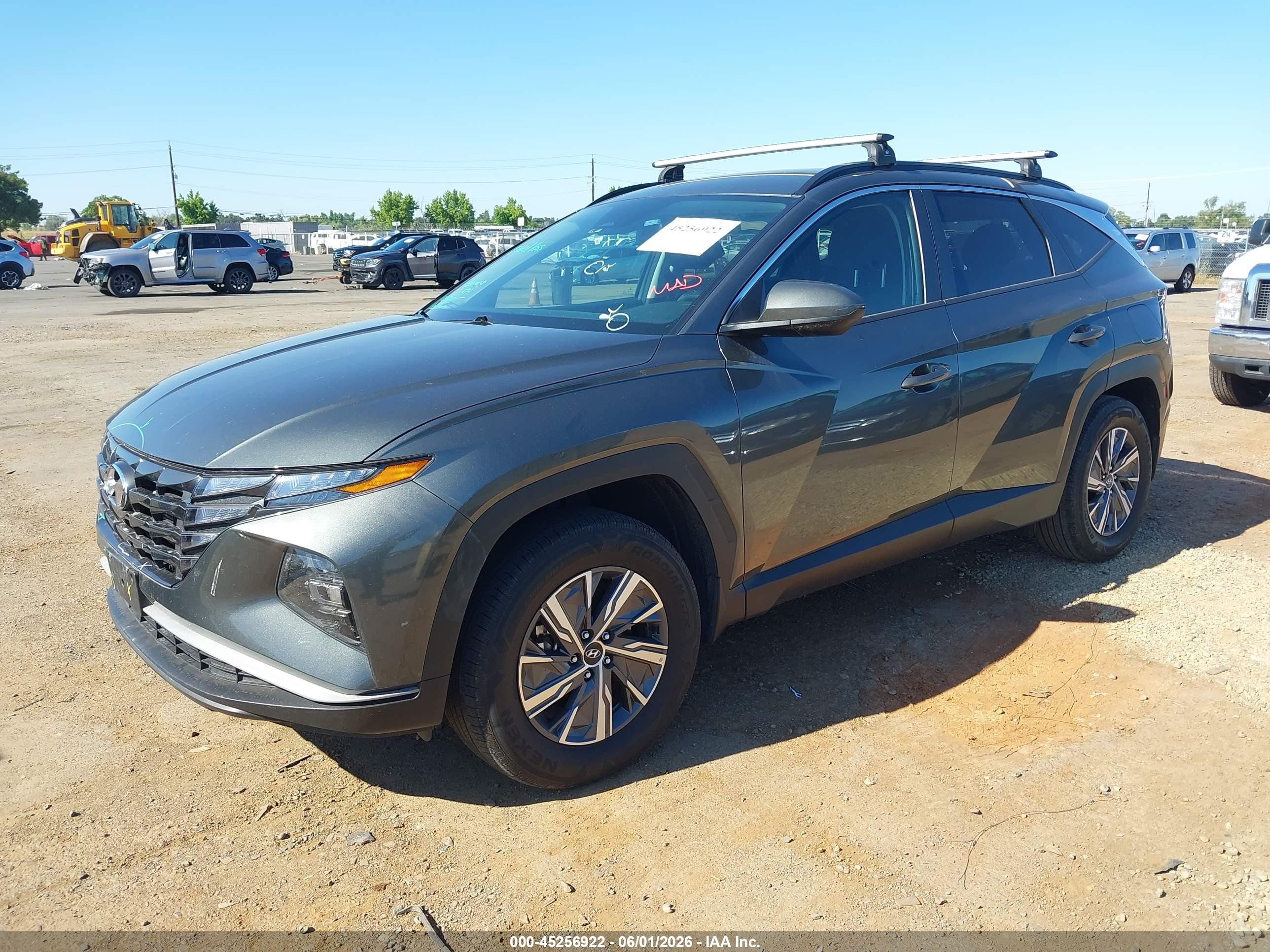 2024 Hyundai Tucson Hybrid Blue Серый vin: KM8JBCD10RU214541
