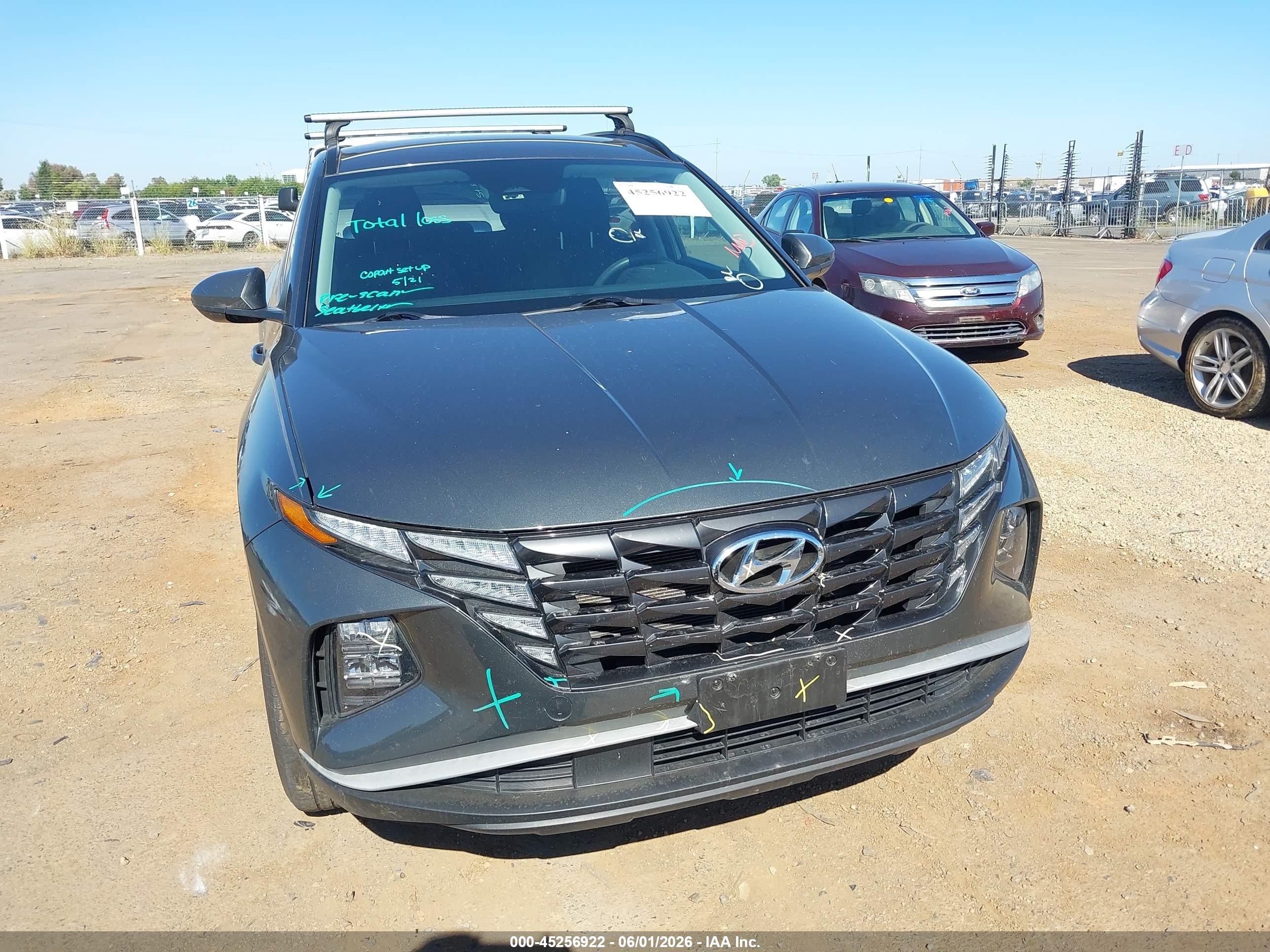 2024 Hyundai Tucson Hybrid Blue Серый vin: KM8JBCD10RU214541