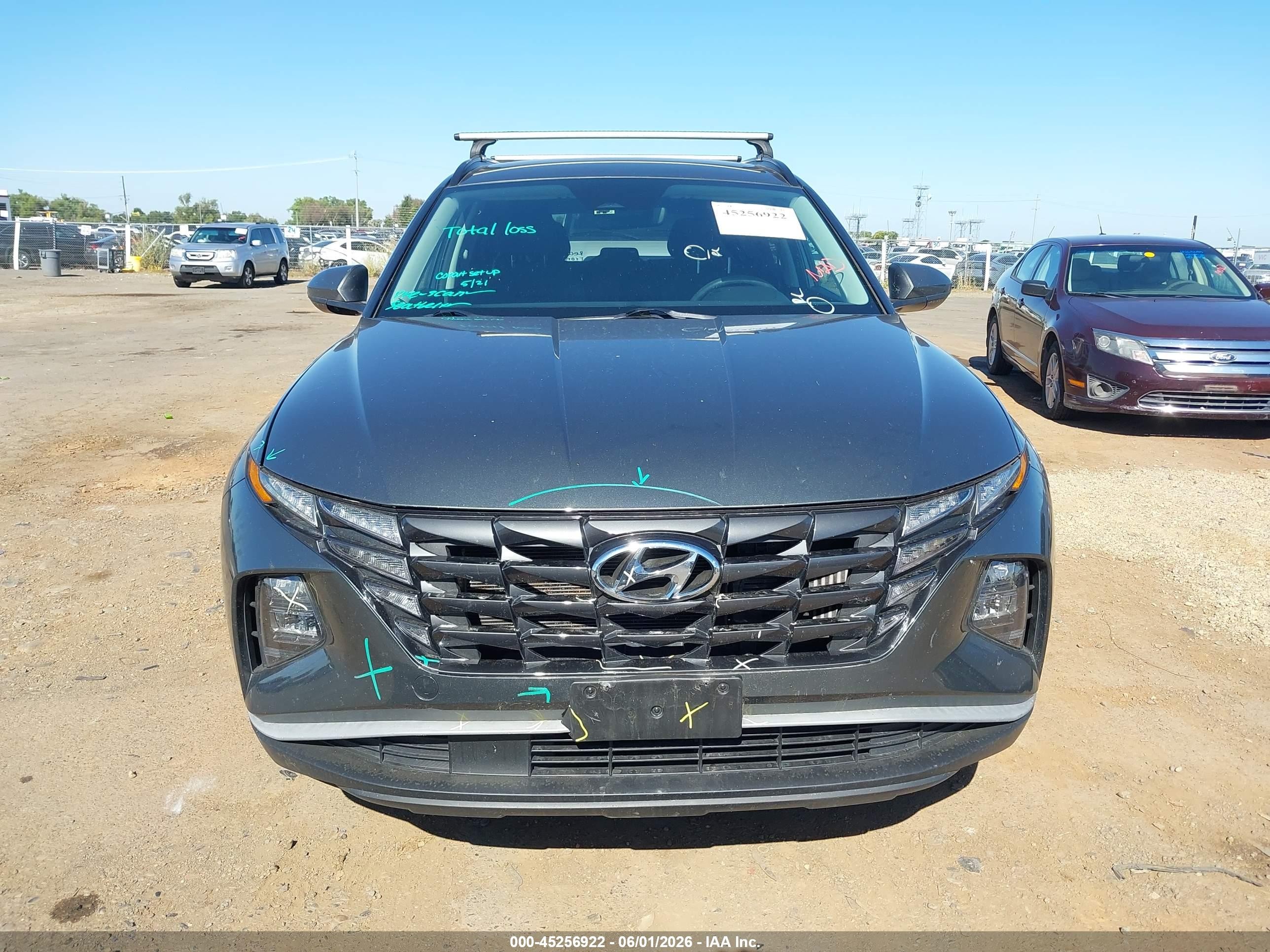 2024 Hyundai Tucson Hybrid Blue Серый vin: KM8JBCD10RU214541