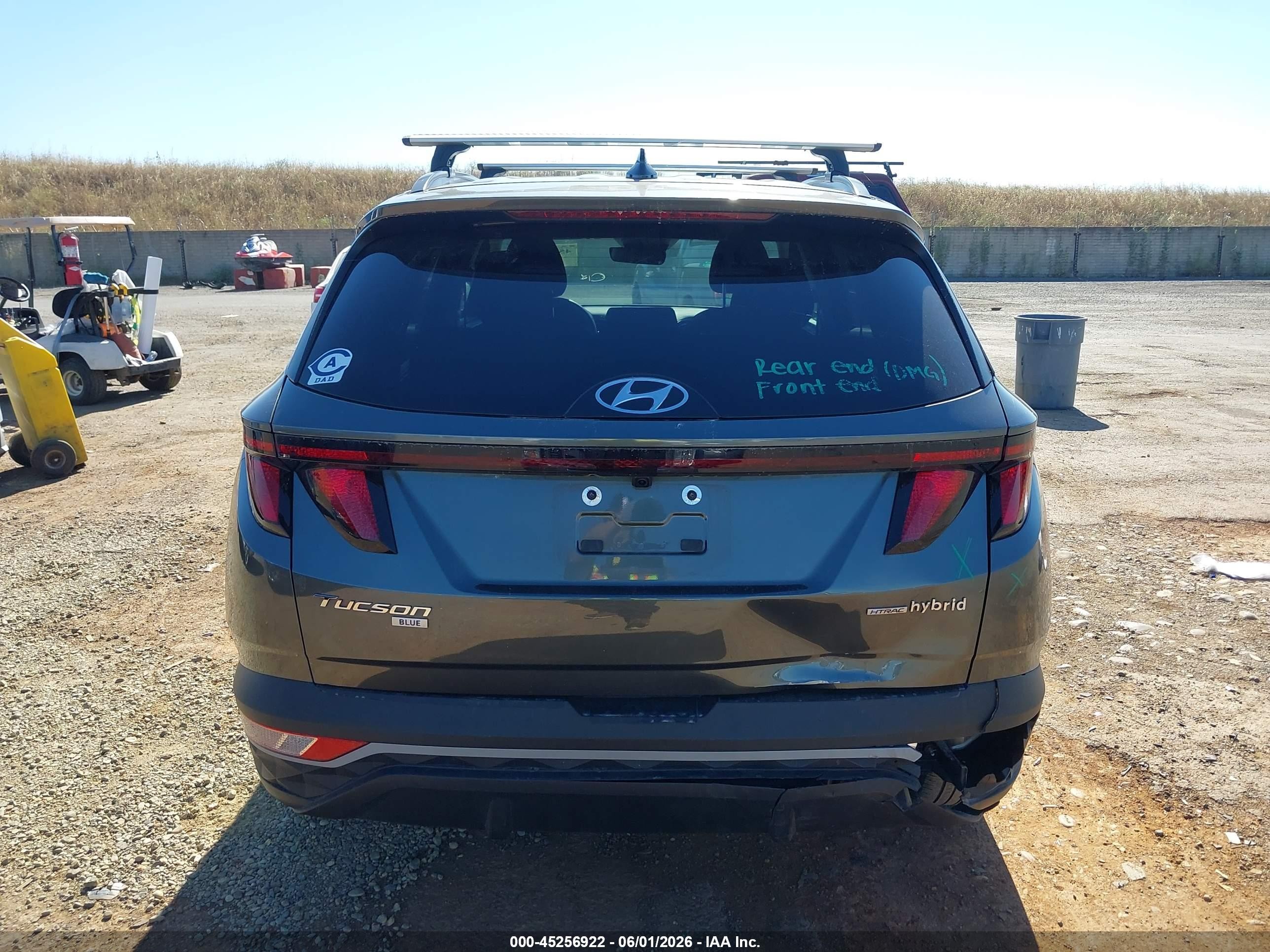 2024 Hyundai Tucson Hybrid Blue Серый vin: KM8JBCD10RU214541