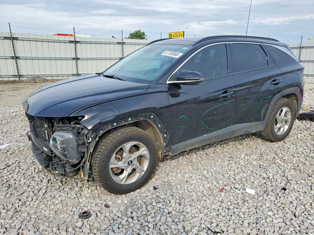 2022 Hyundai Tucson Sel Black vin: KM8JCCAE5NU126437