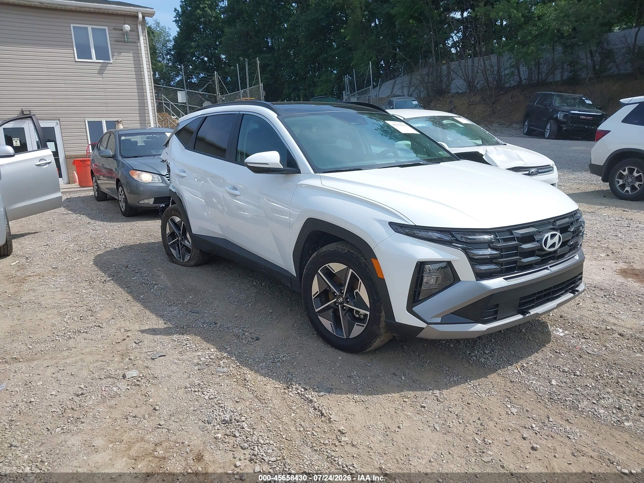 2025 Hyundai Tucson Hybrid Sel Convenience White vin: KM8JCDD11SU390491