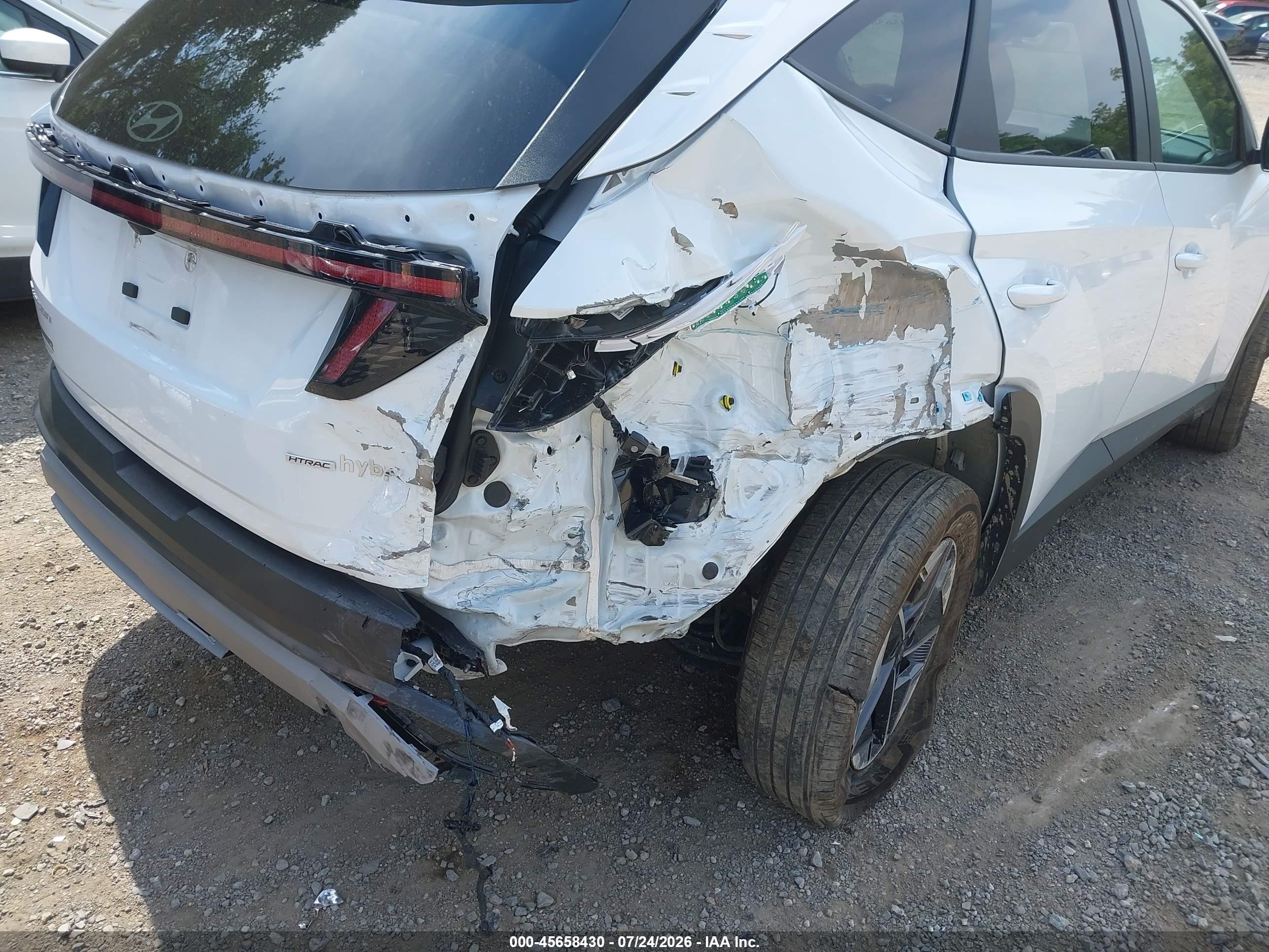 2025 Hyundai Tucson Hybrid Sel Convenience White vin: KM8JCDD11SU390491