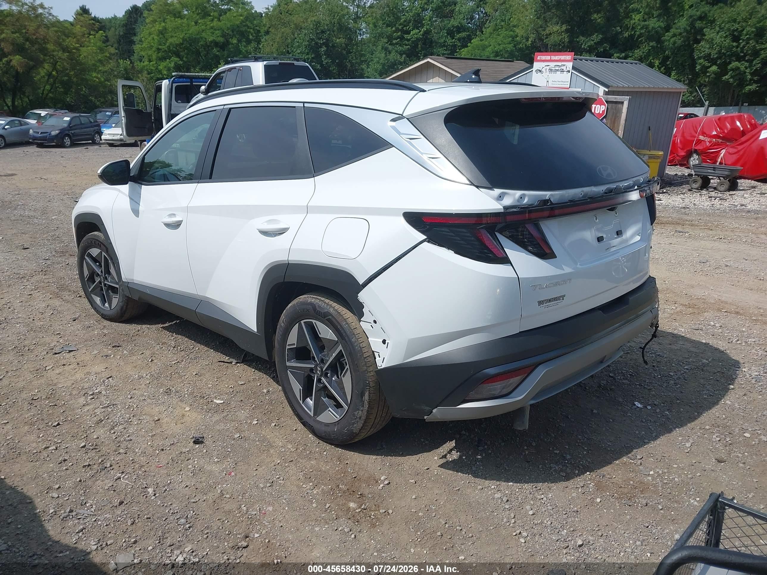 2025 Hyundai Tucson Hybrid Sel Convenience White vin: KM8JCDD11SU390491