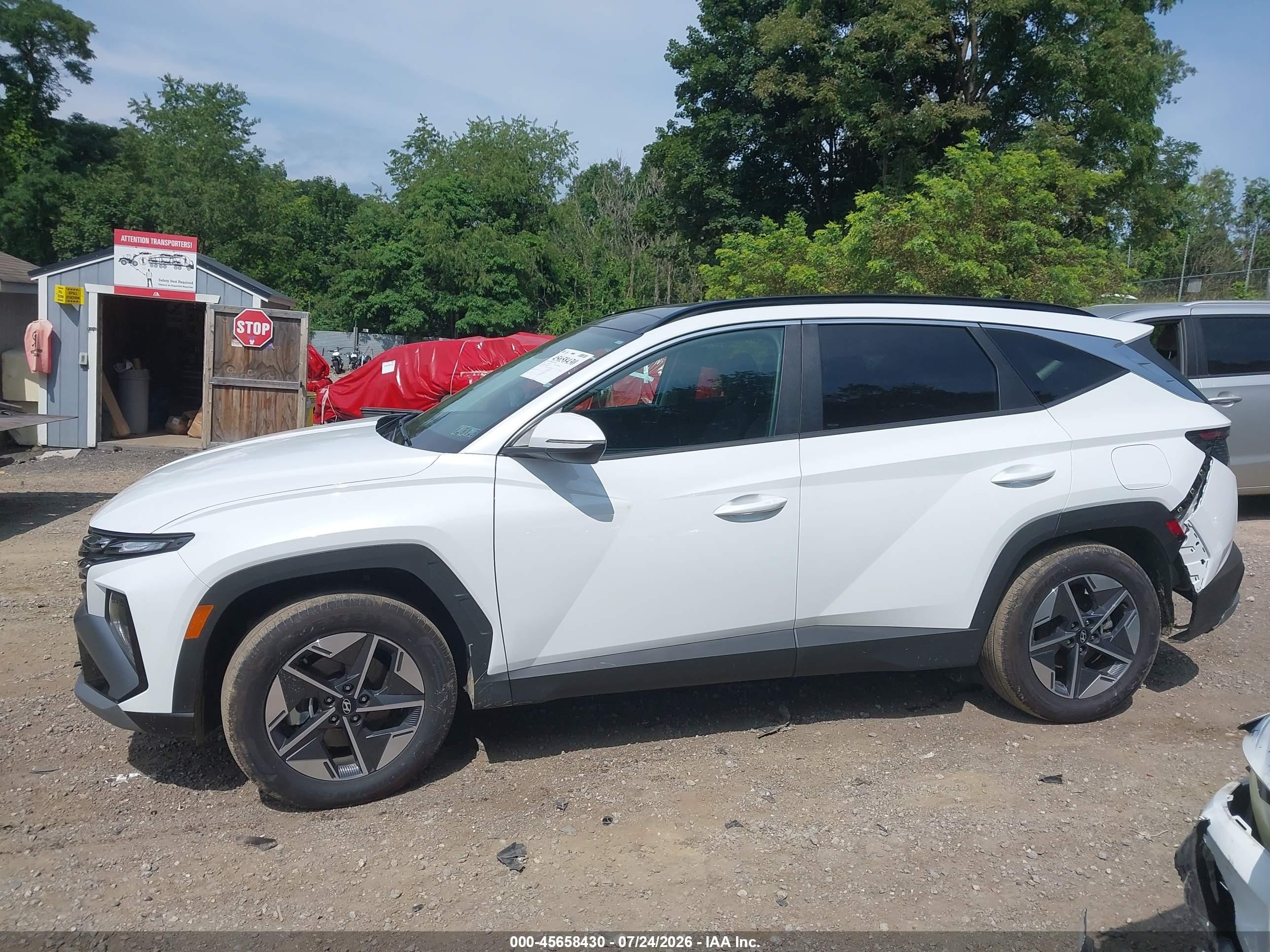 2025 Hyundai Tucson Hybrid Sel Convenience White vin: KM8JCDD11SU390491