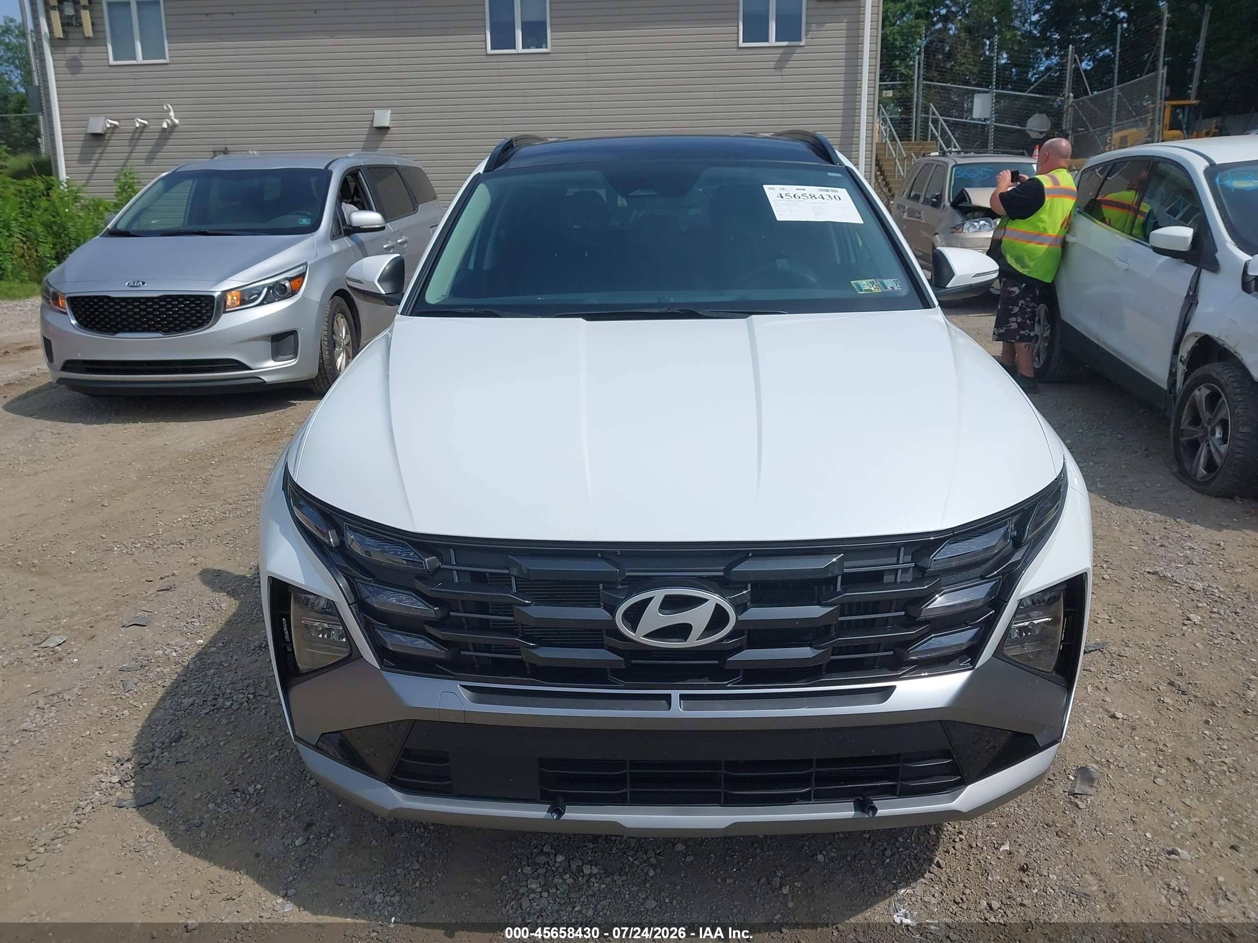 2025 Hyundai Tucson Hybrid Sel Convenience White vin: KM8JCDD11SU390491