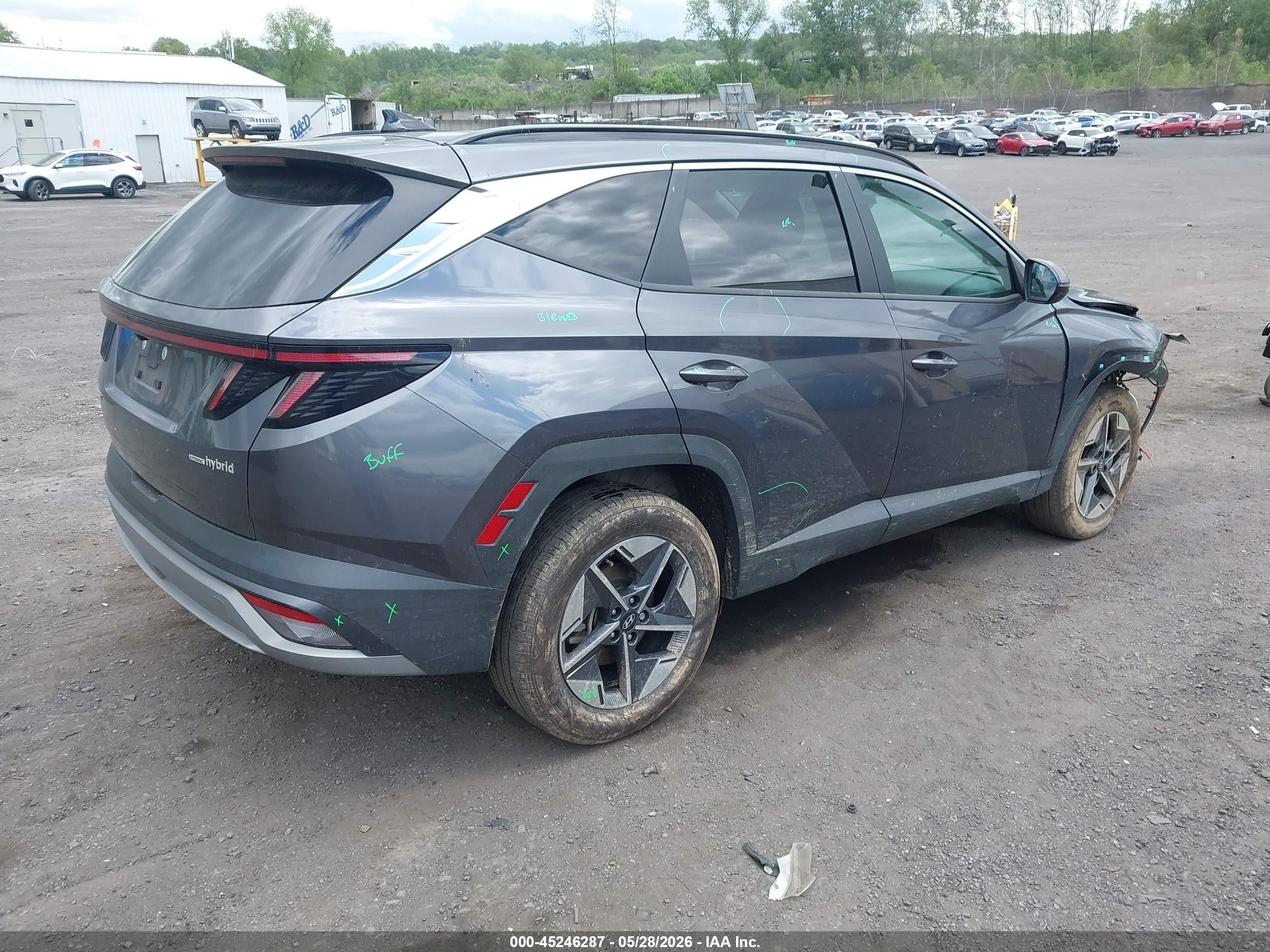 2025 Hyundai Tucson Hybrid Sel Convenience Серый vin: KM8JCDD15SU266711