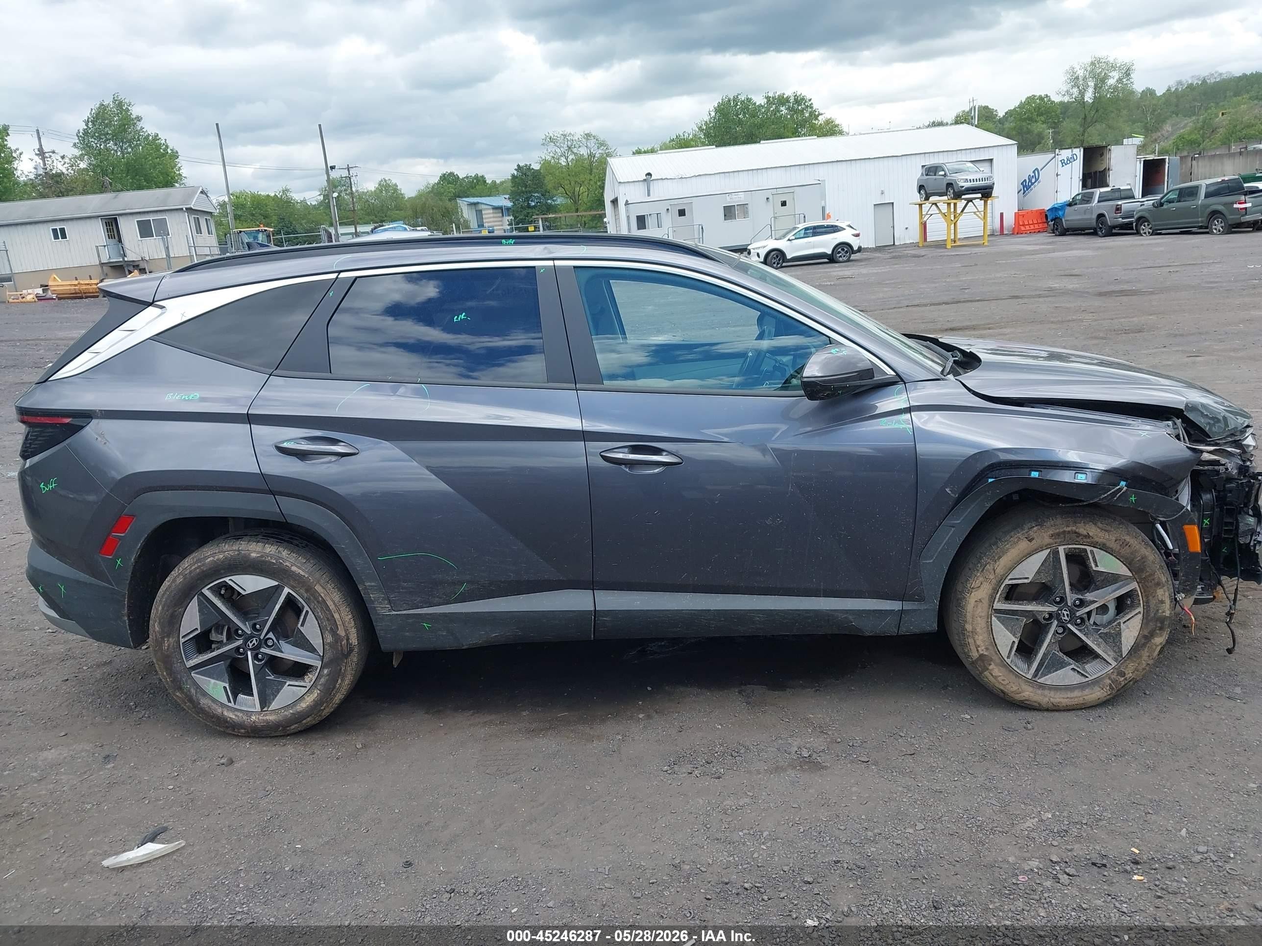 2025 Hyundai Tucson Hybrid Sel Convenience Серый vin: KM8JCDD15SU266711