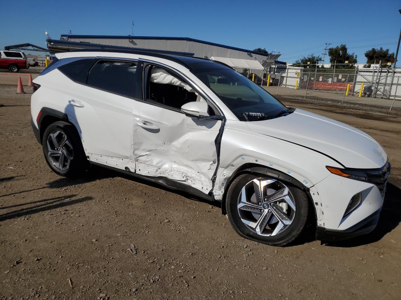 2022 Hyundai Tucson Limited White vin: KM8JECA16NU032073