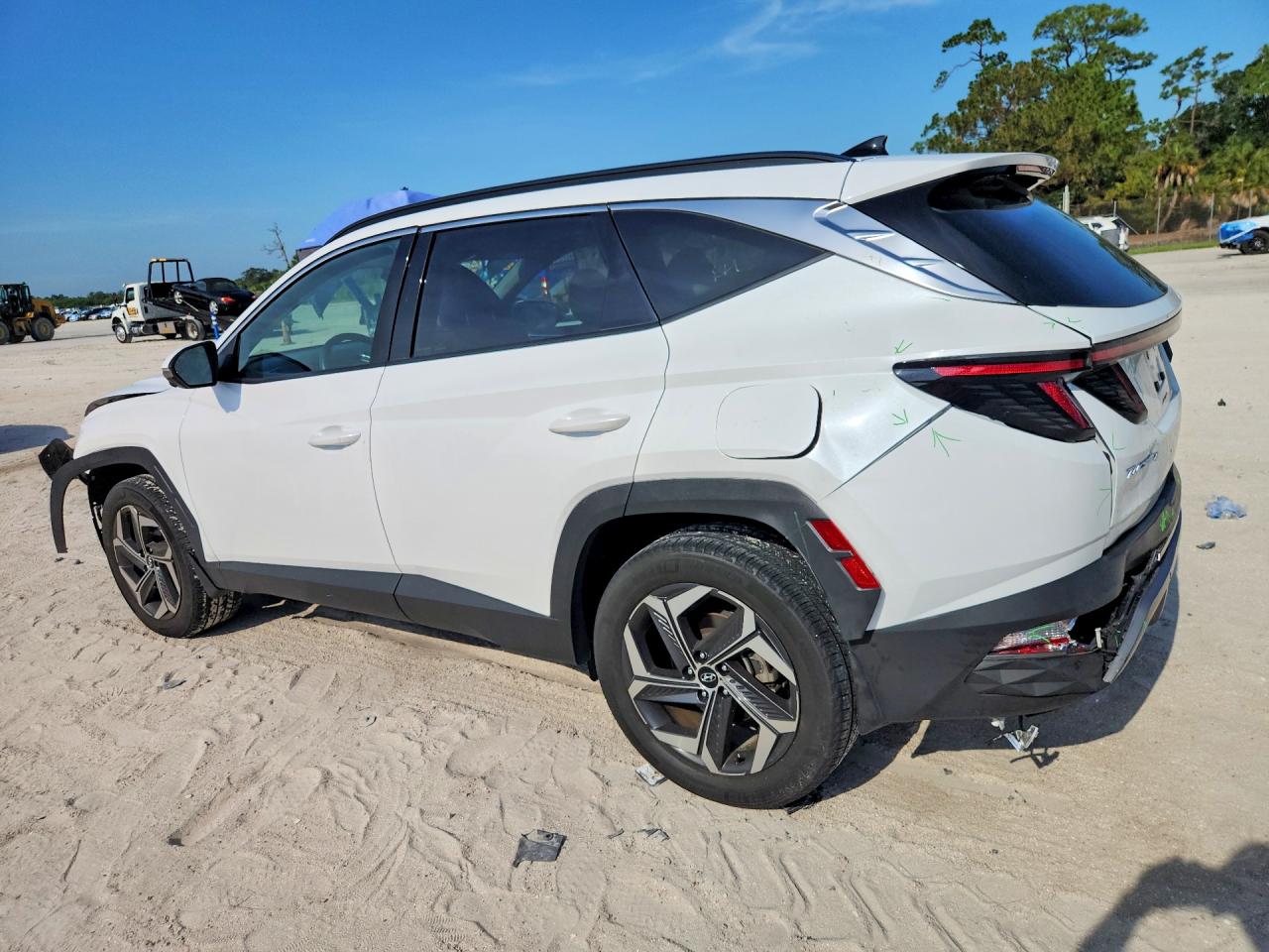 2023 Hyundai Tucson Limited White vin: KM8JECA18PU102756