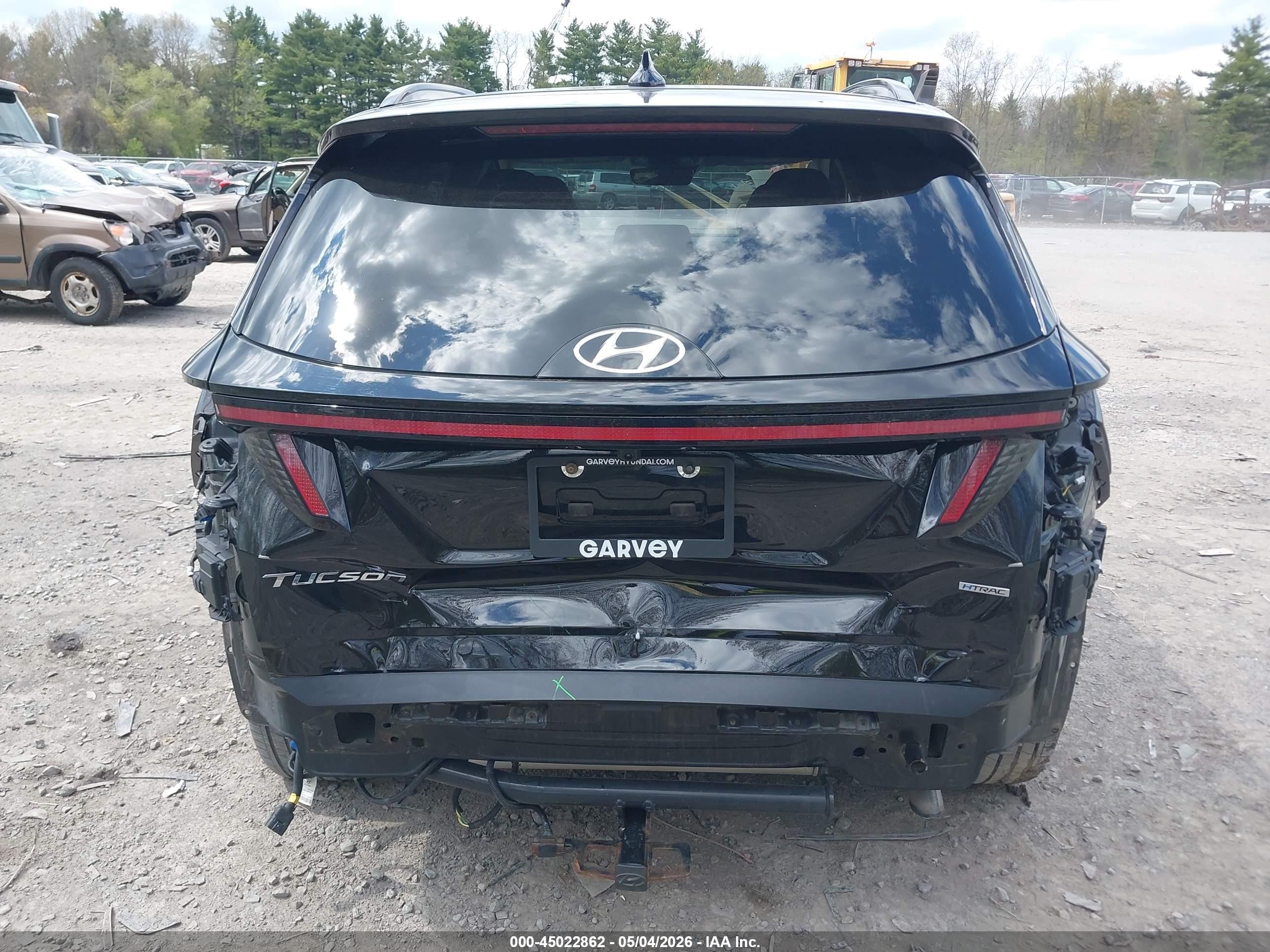 2022 Hyundai Tucson Limited Черный vin: KM8JECAE3NU133610