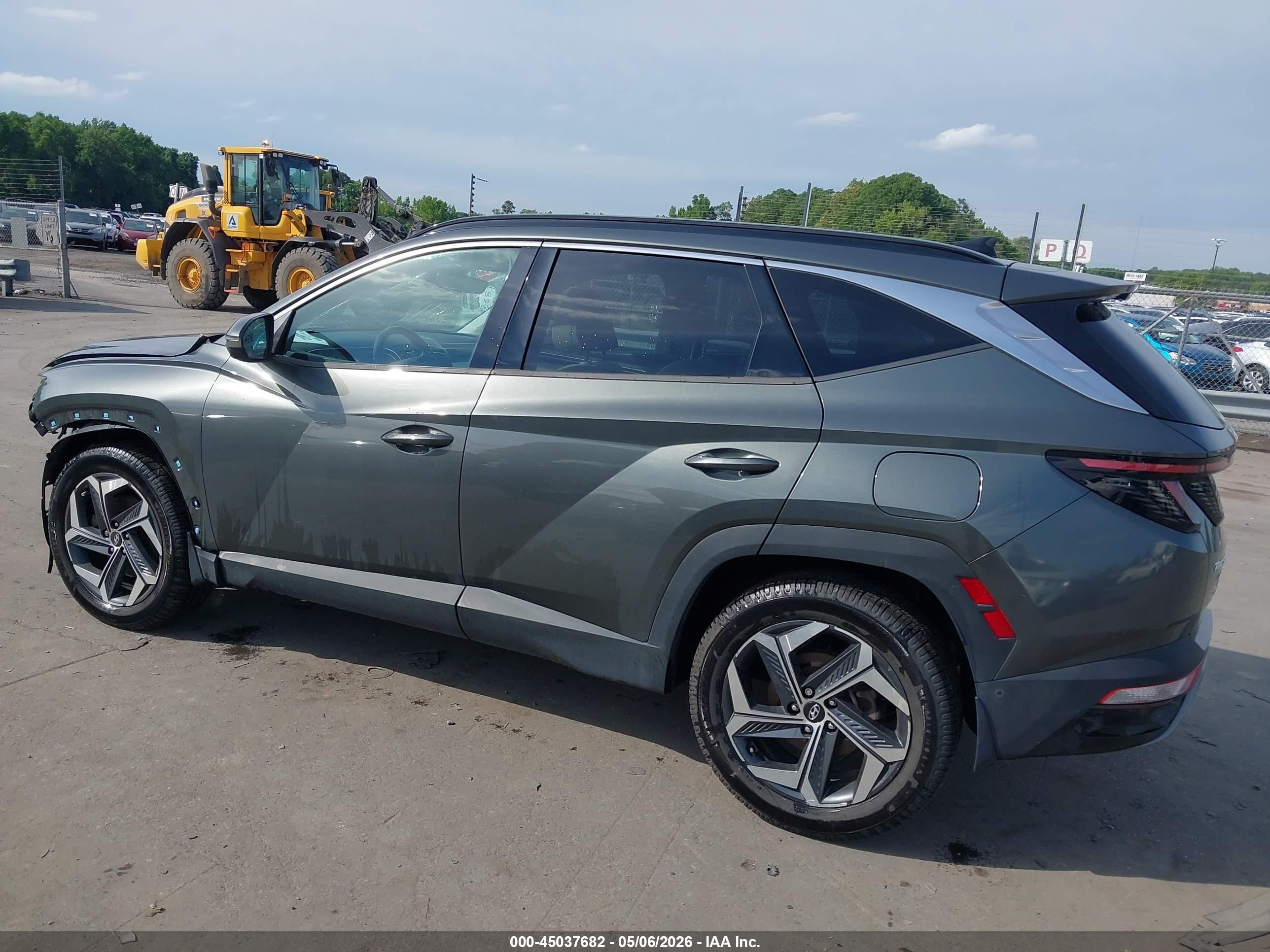 2022 Hyundai Tucson Limited Gray vin: KM8JECAE9NU060369