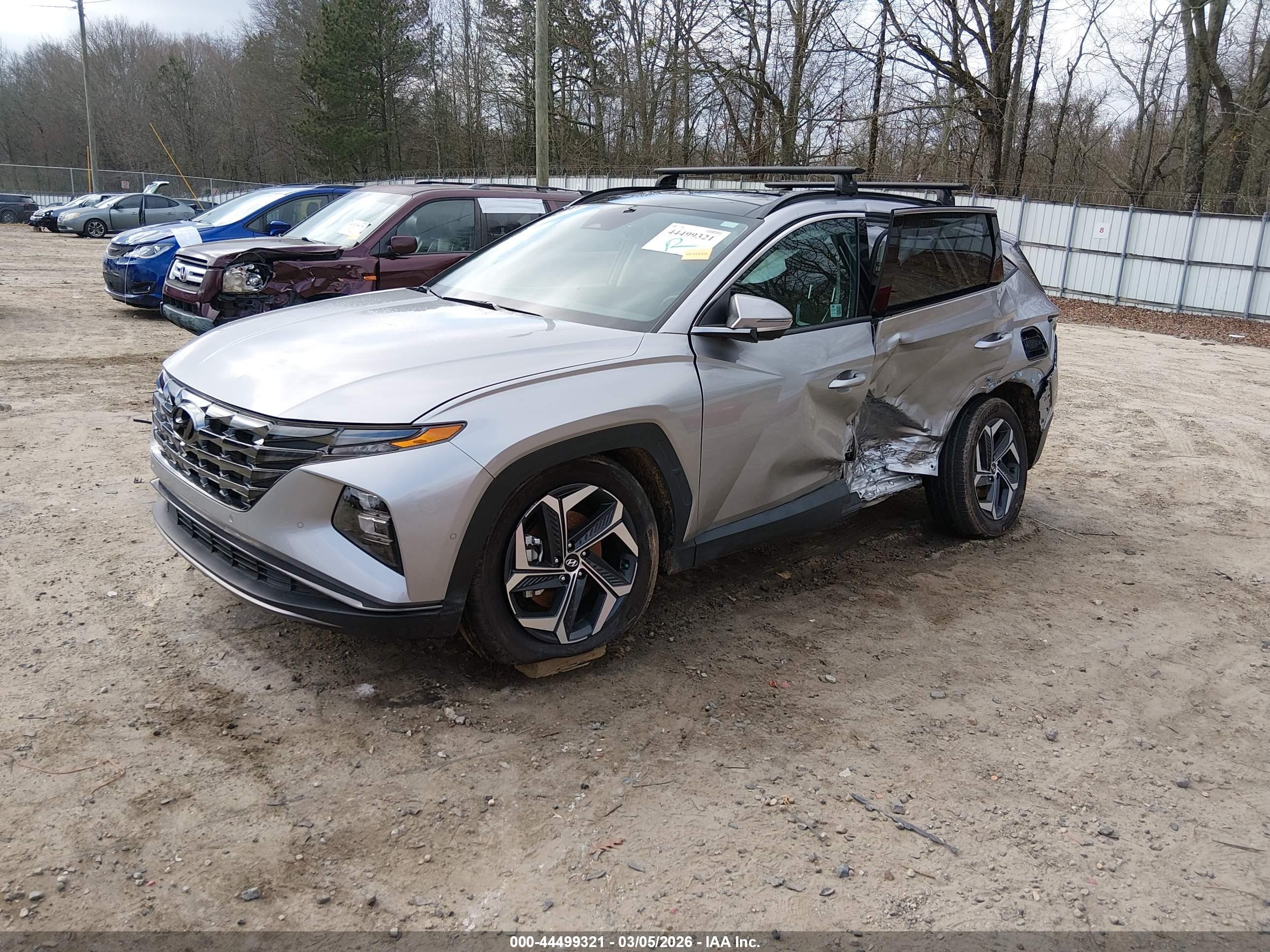 2024 Hyundai Tucson Hybrid Limited Серебряный vin: KM8JECD18RU235810
