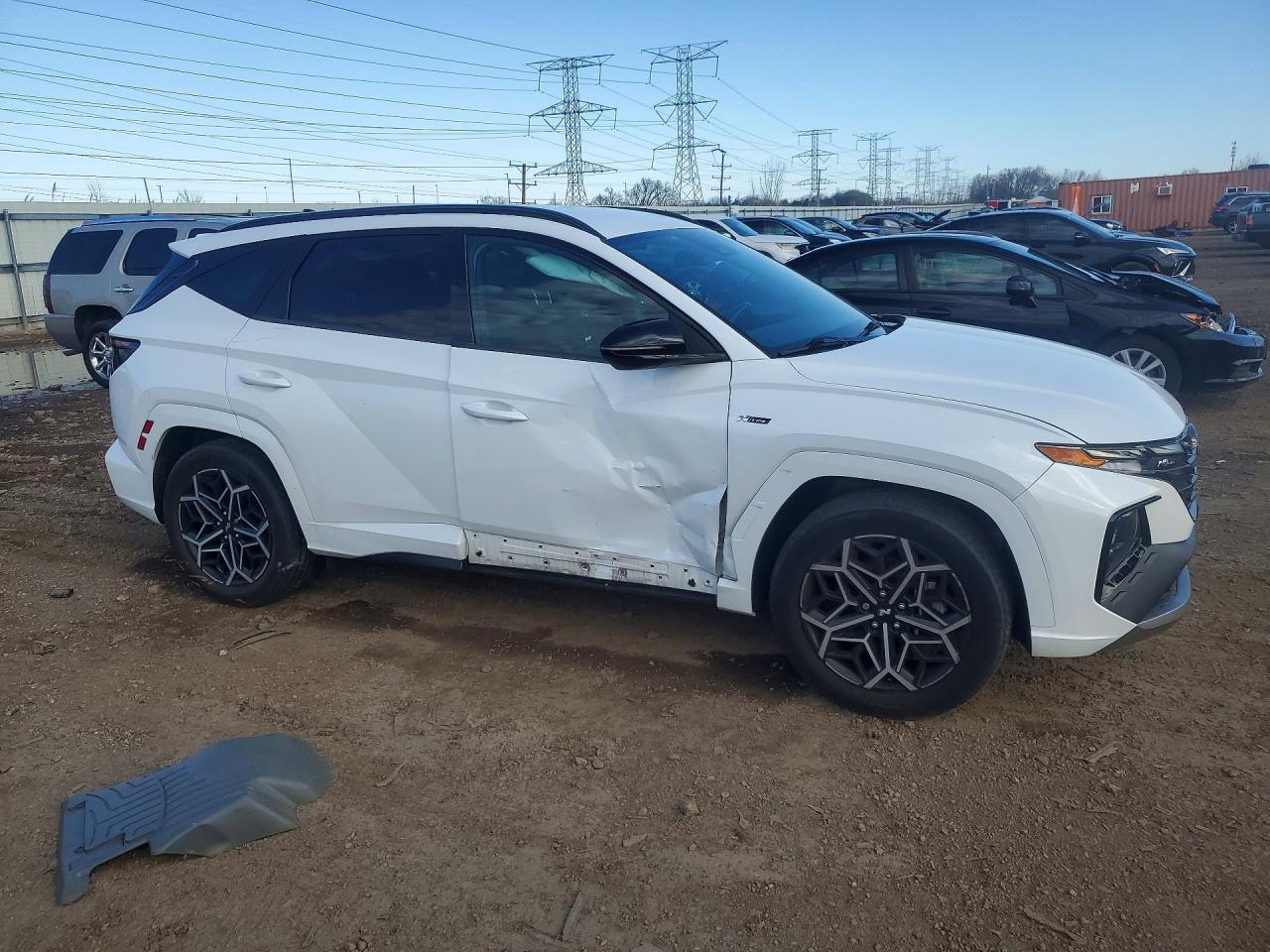 2022 Hyundai Tucson N Line Белый vin: KM8JF3AE2NU095588