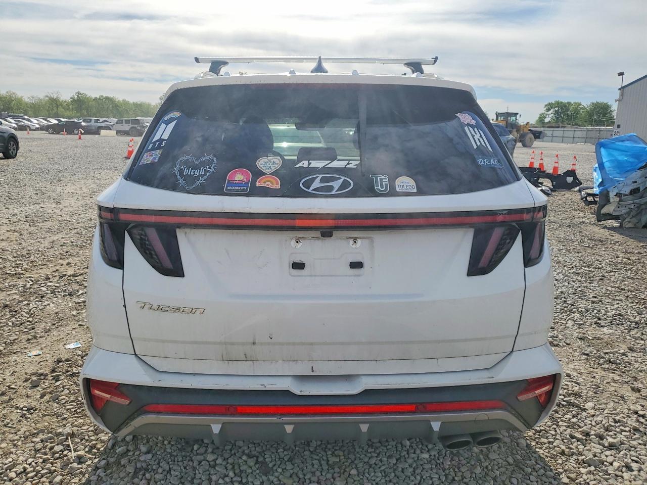 2022 Hyundai Tucson N Line White vin: KM8JF3AE5NU158263