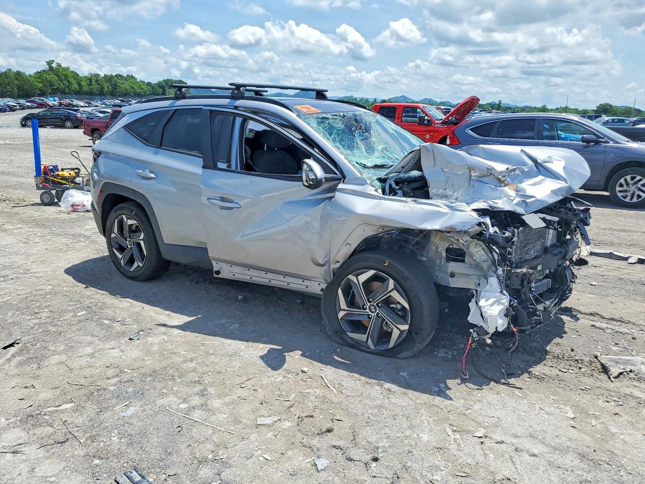 2022 Hyundai Tucson Sel Convenience Silver vin: KM8JFCA19NU079496