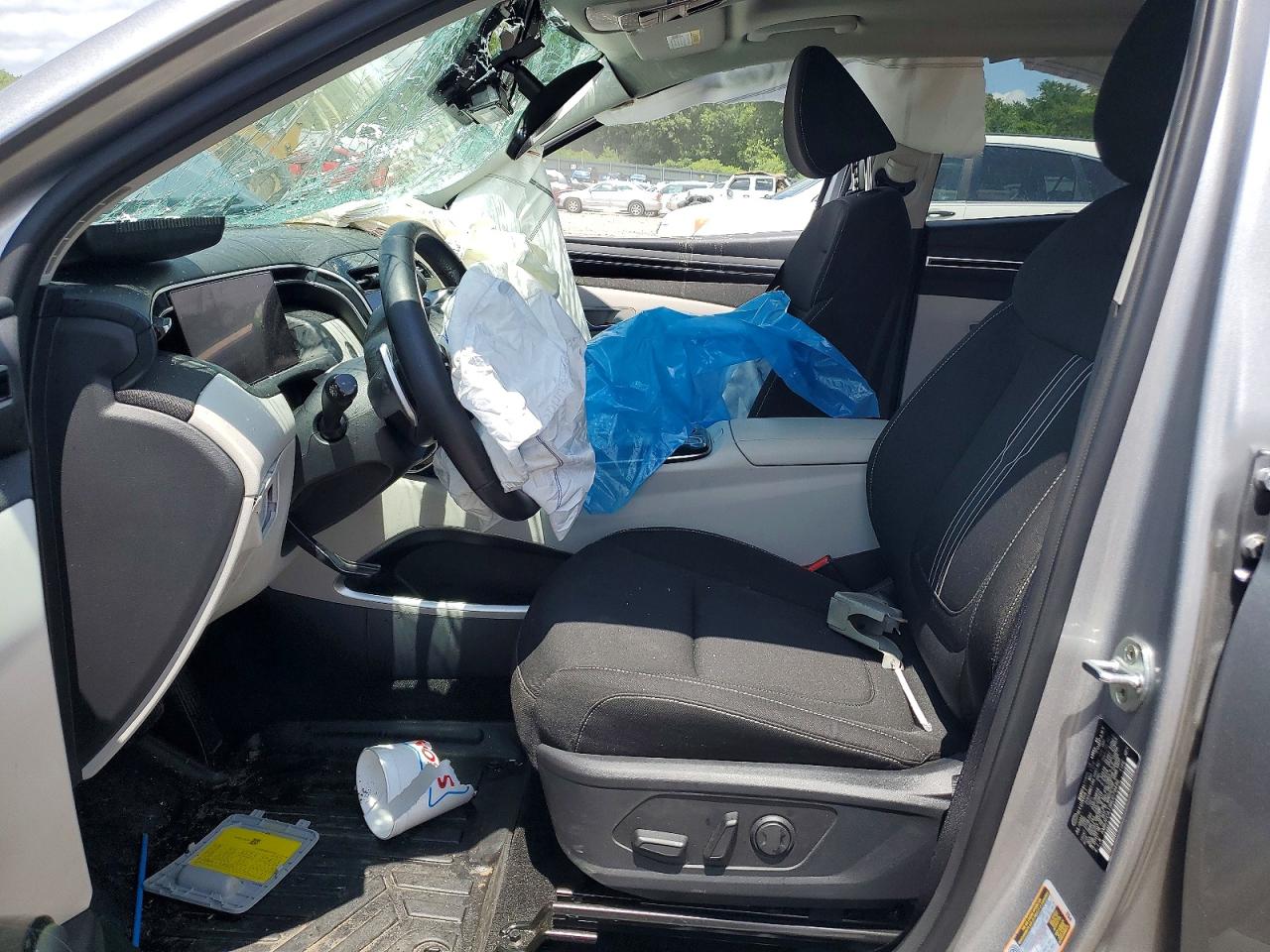 2022 Hyundai Tucson Sel Convenience Silver vin: KM8JFCA19NU079496