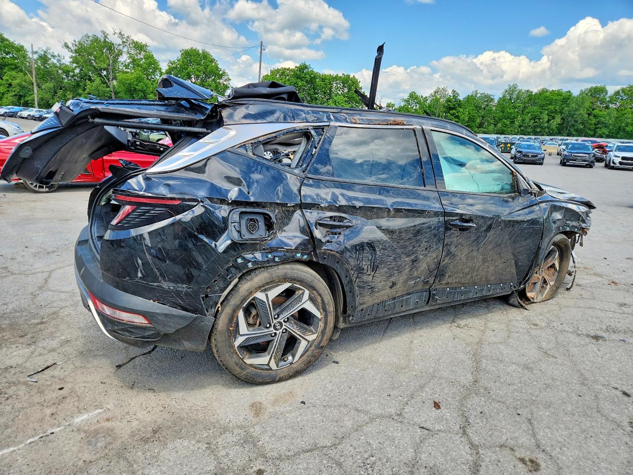 2024 Hyundai Tucson Limited Black vin: KM8JFDD25RU210150