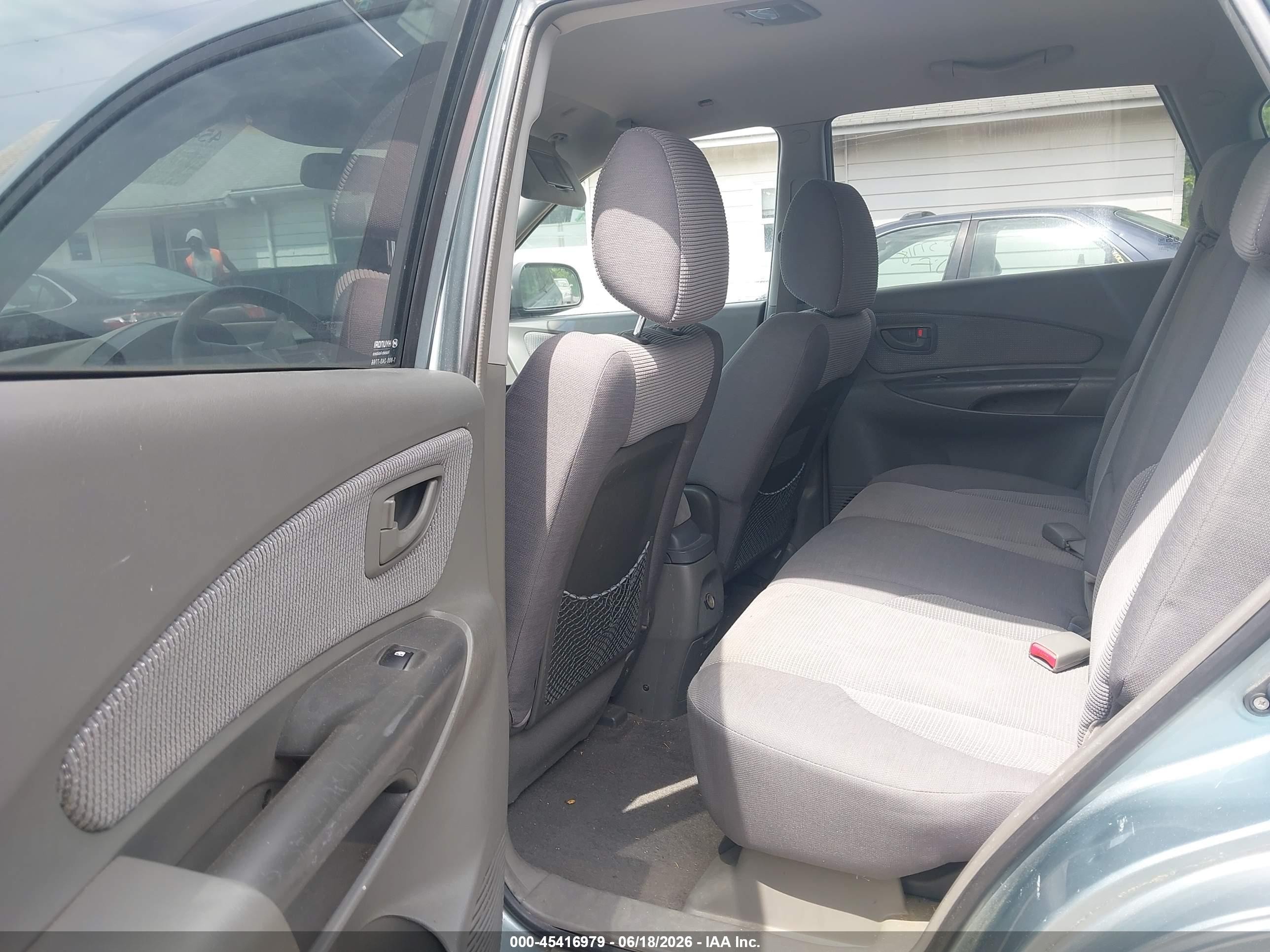 2006 Hyundai Tucson Gl Light Blue vin: KM8JM12B06U435837