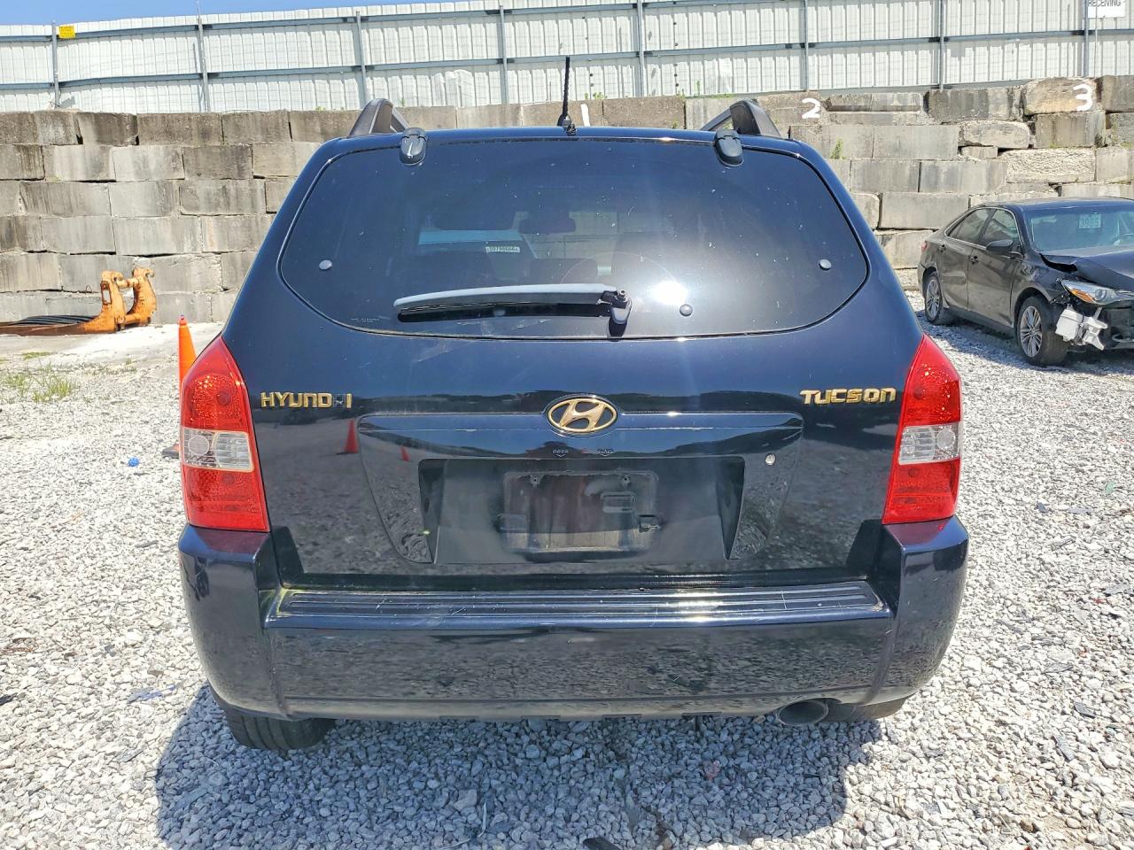 2007 Hyundai Tucson Gls Black vin: KM8JM12B07U525538