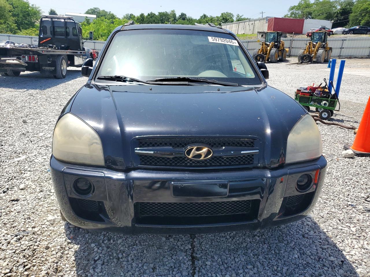 2007 Hyundai Tucson Gls Black vin: KM8JM12B07U525538