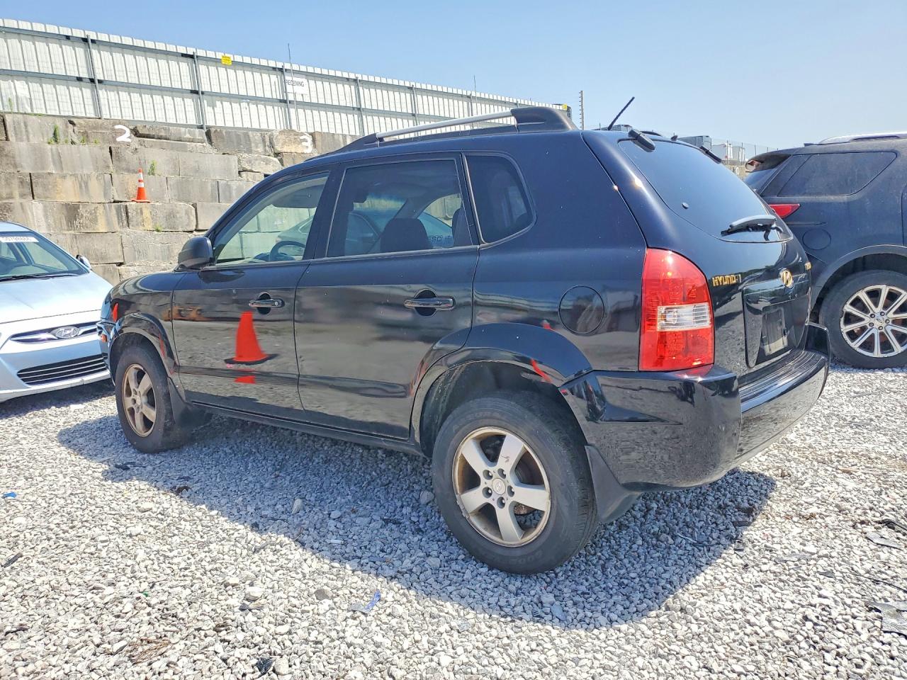 2007 Hyundai Tucson Gls Black vin: KM8JM12B07U525538