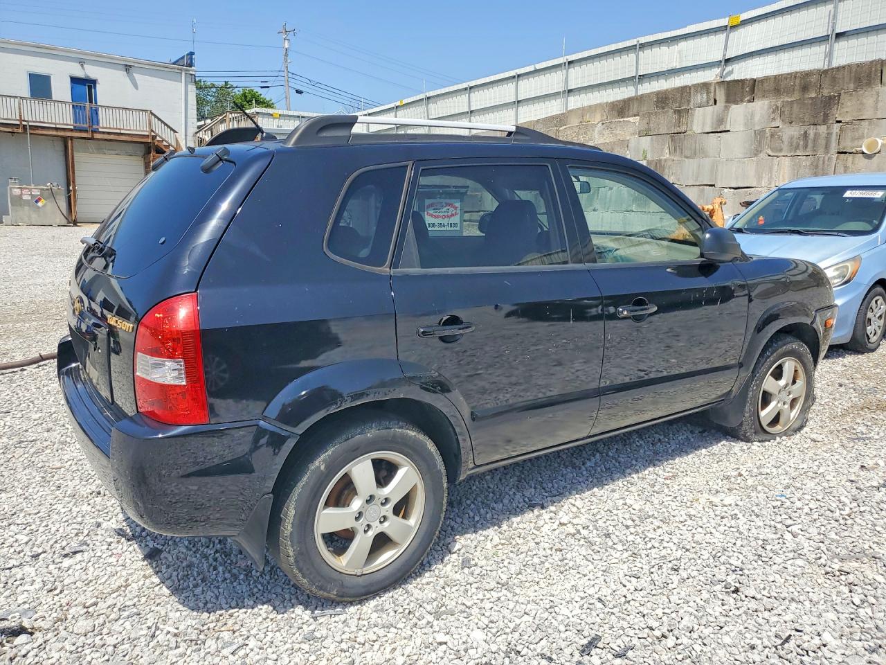 2007 Hyundai Tucson Gls Black vin: KM8JM12B07U525538