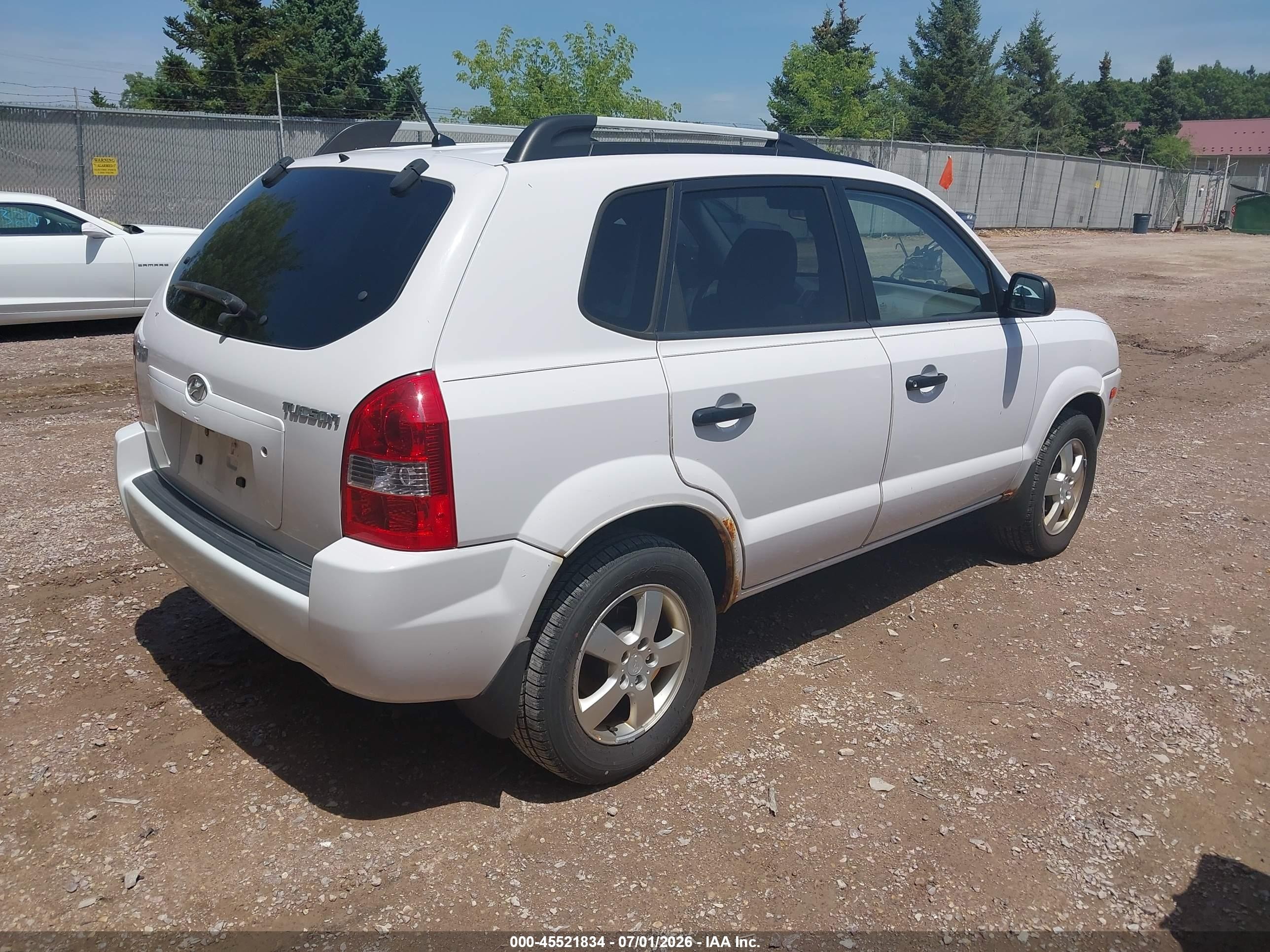 2007 Hyundai Tucson Gls Белый vin: KM8JM12B07U556725