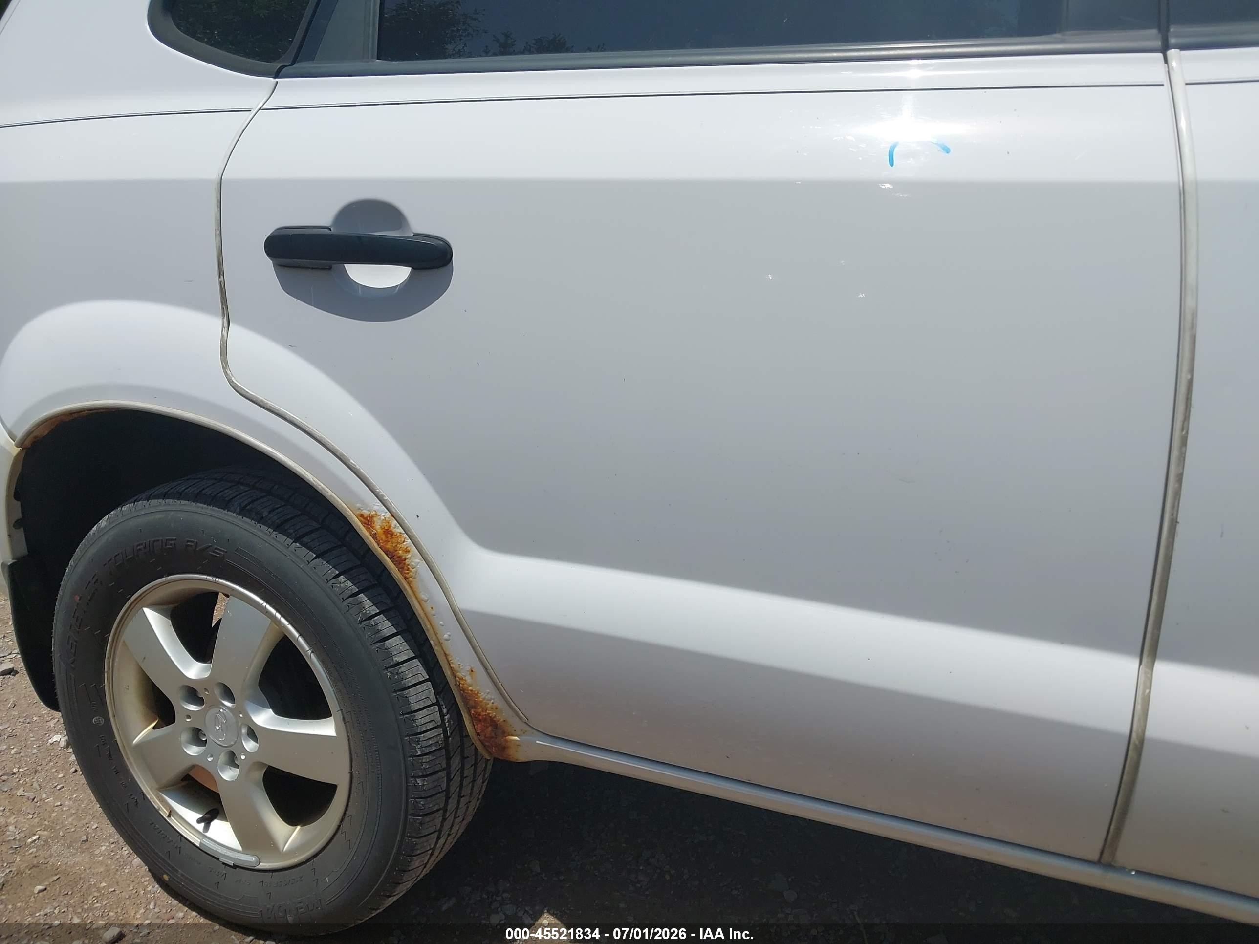 2007 Hyundai Tucson Gls Белый vin: KM8JM12B07U556725