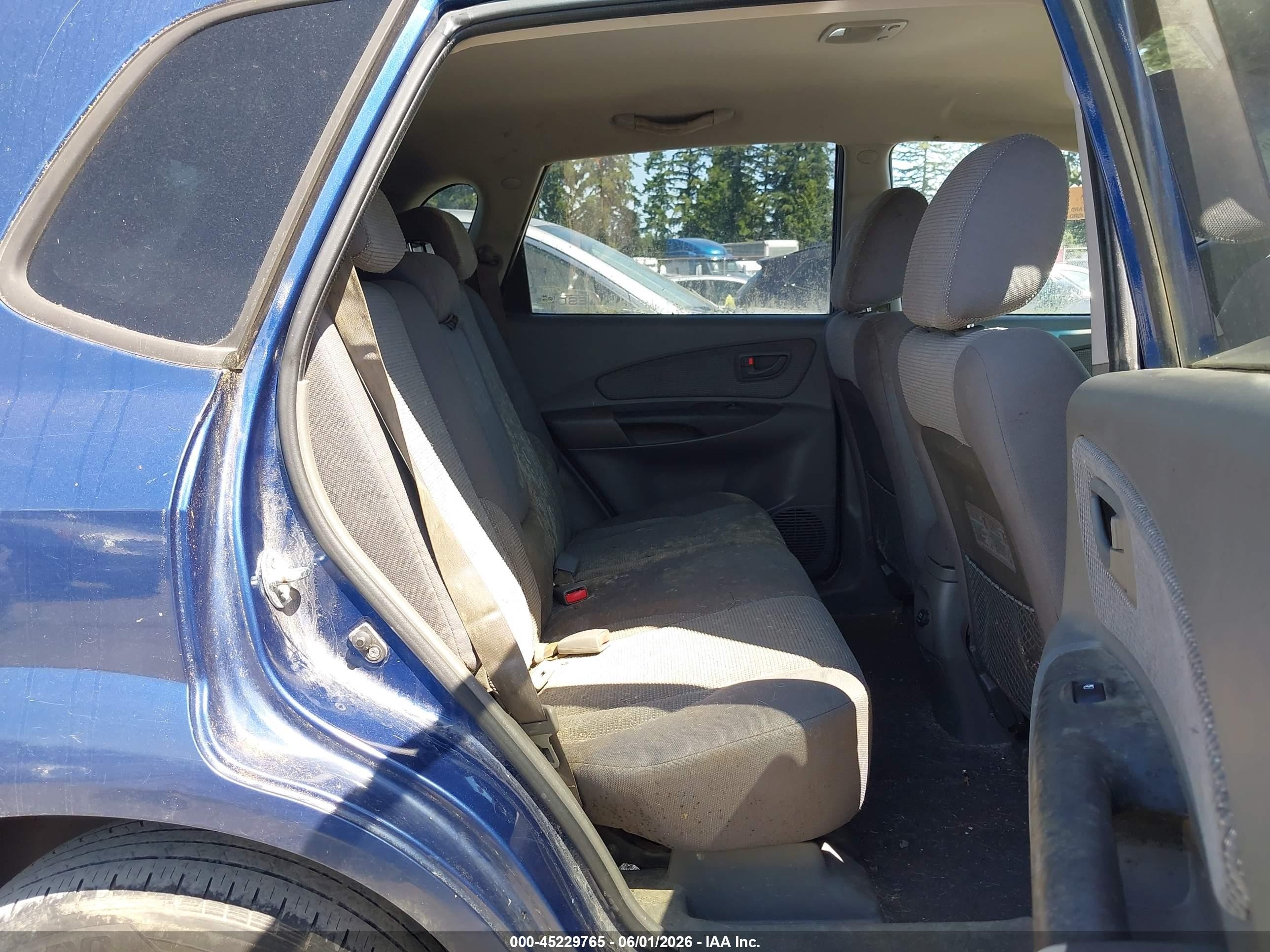 2008 Hyundai Tucson Gls Blue vin: KM8JM12B08U828854