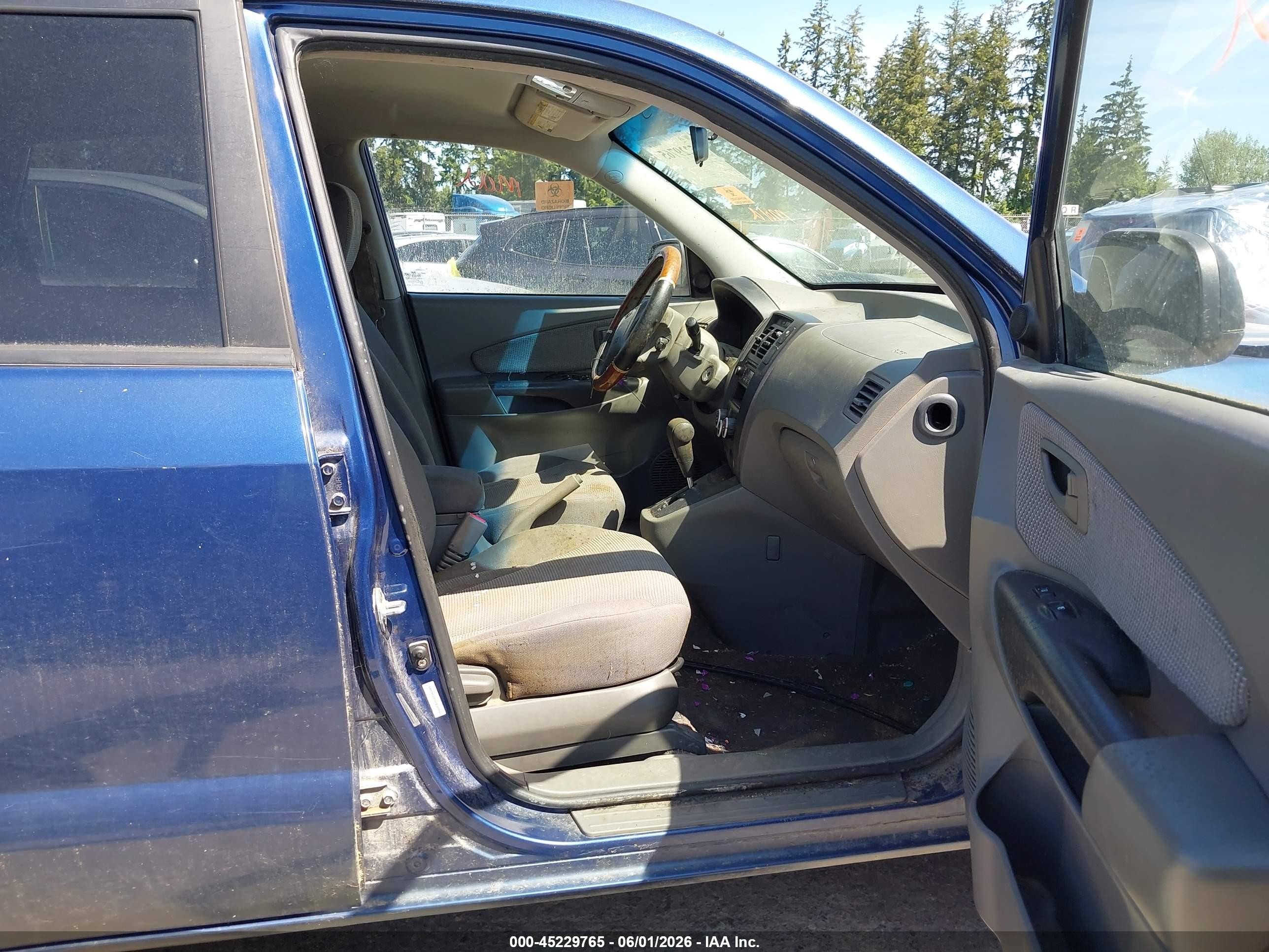 2008 Hyundai Tucson Gls Blue vin: KM8JM12B08U828854