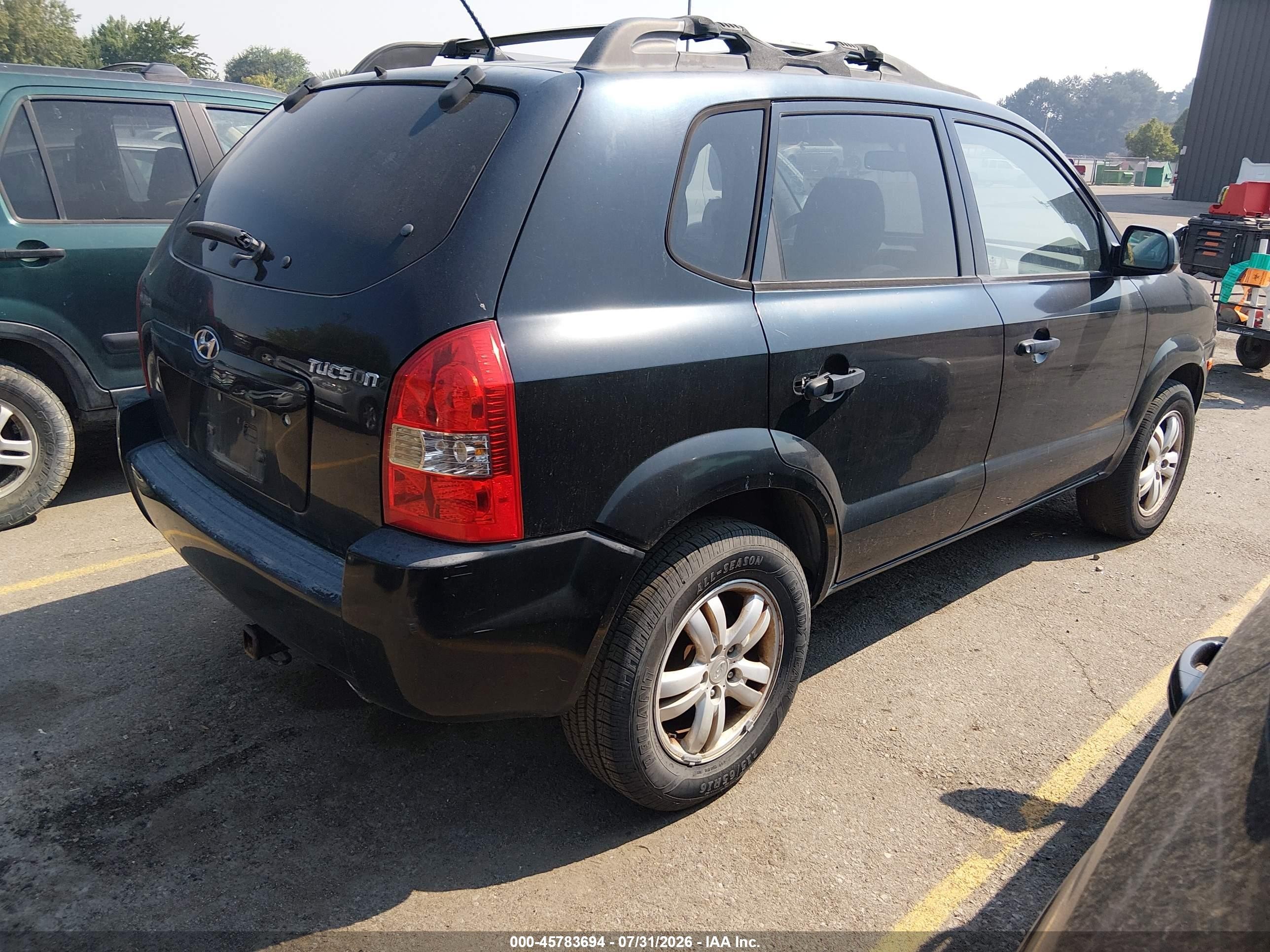 2006 Hyundai Tucson Gl Black vin: KM8JM12B16U301984