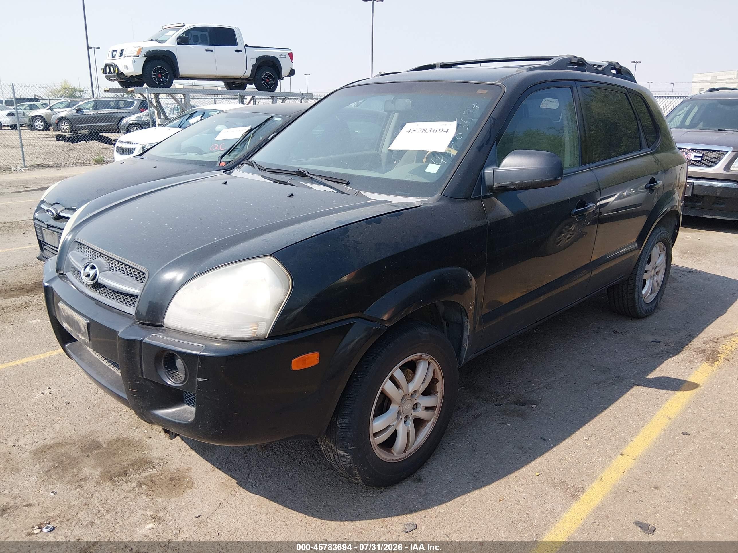 2006 Hyundai Tucson Gl Black vin: KM8JM12B16U301984