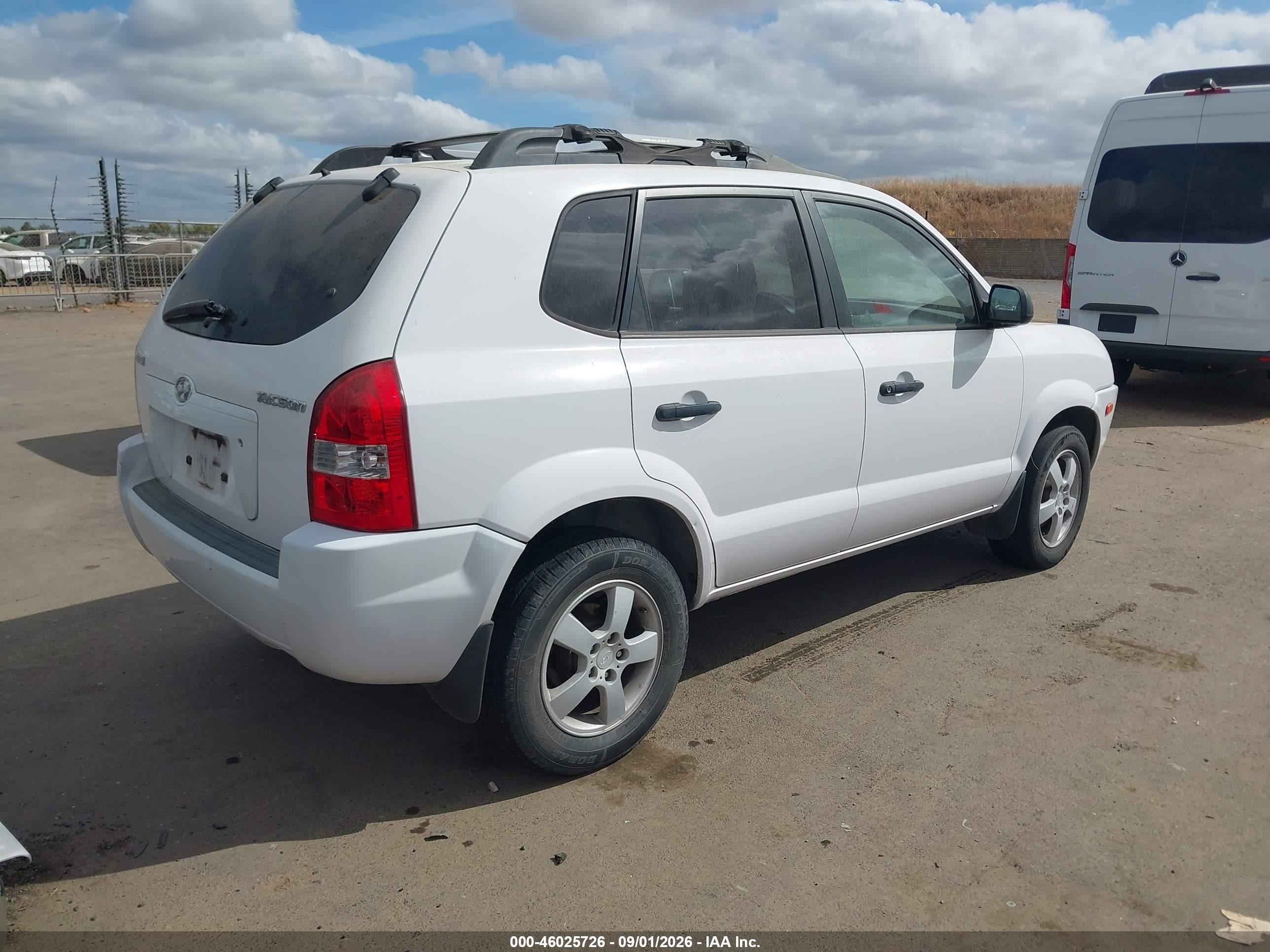 2006 Hyundai Tucson Gl White vin: KM8JM12B16U413913