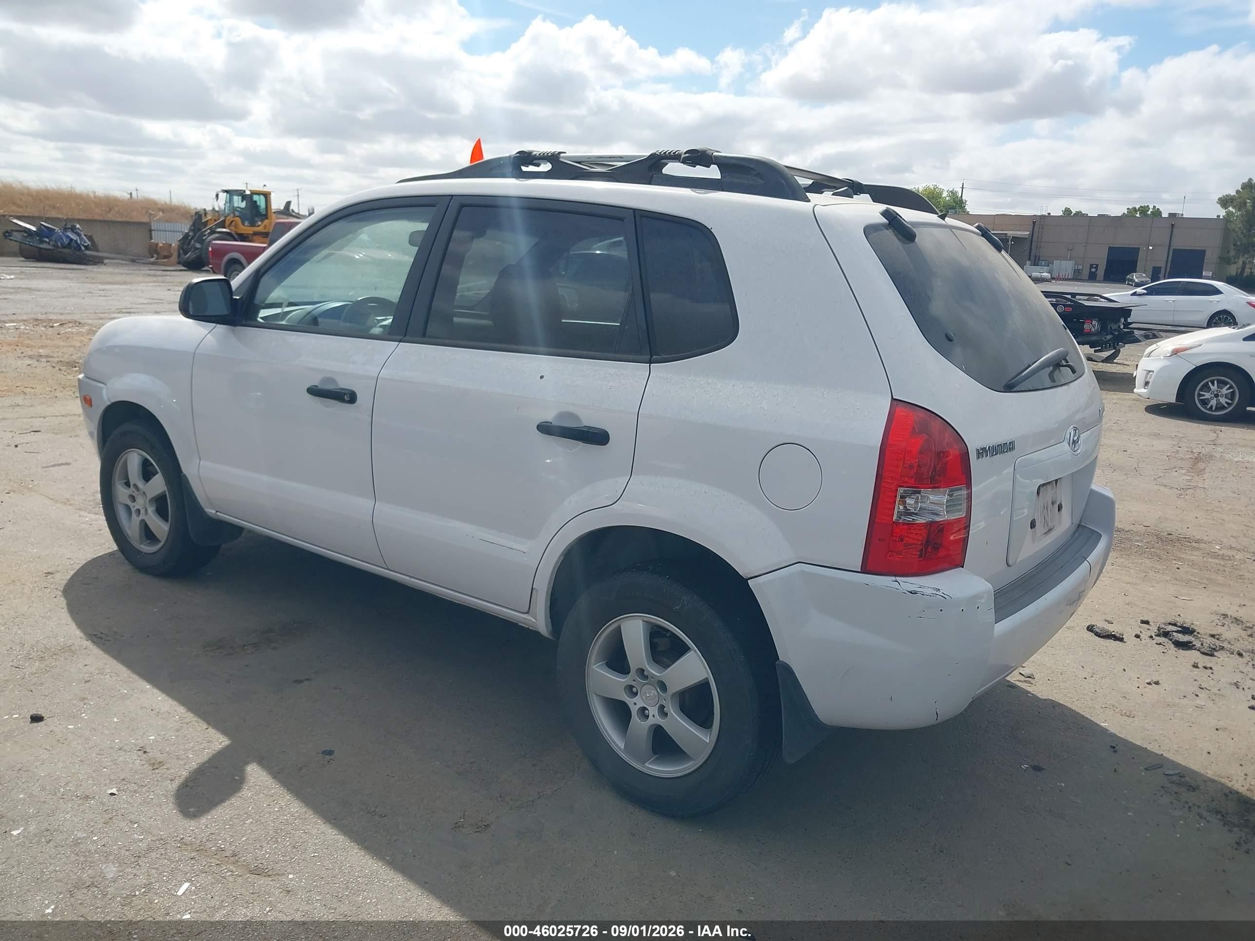 2006 Hyundai Tucson Gl White vin: KM8JM12B16U413913