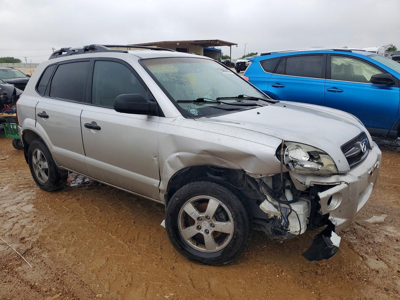 2006 Hyundai Tucson Gl Silver vin: KM8JM12B16U458320