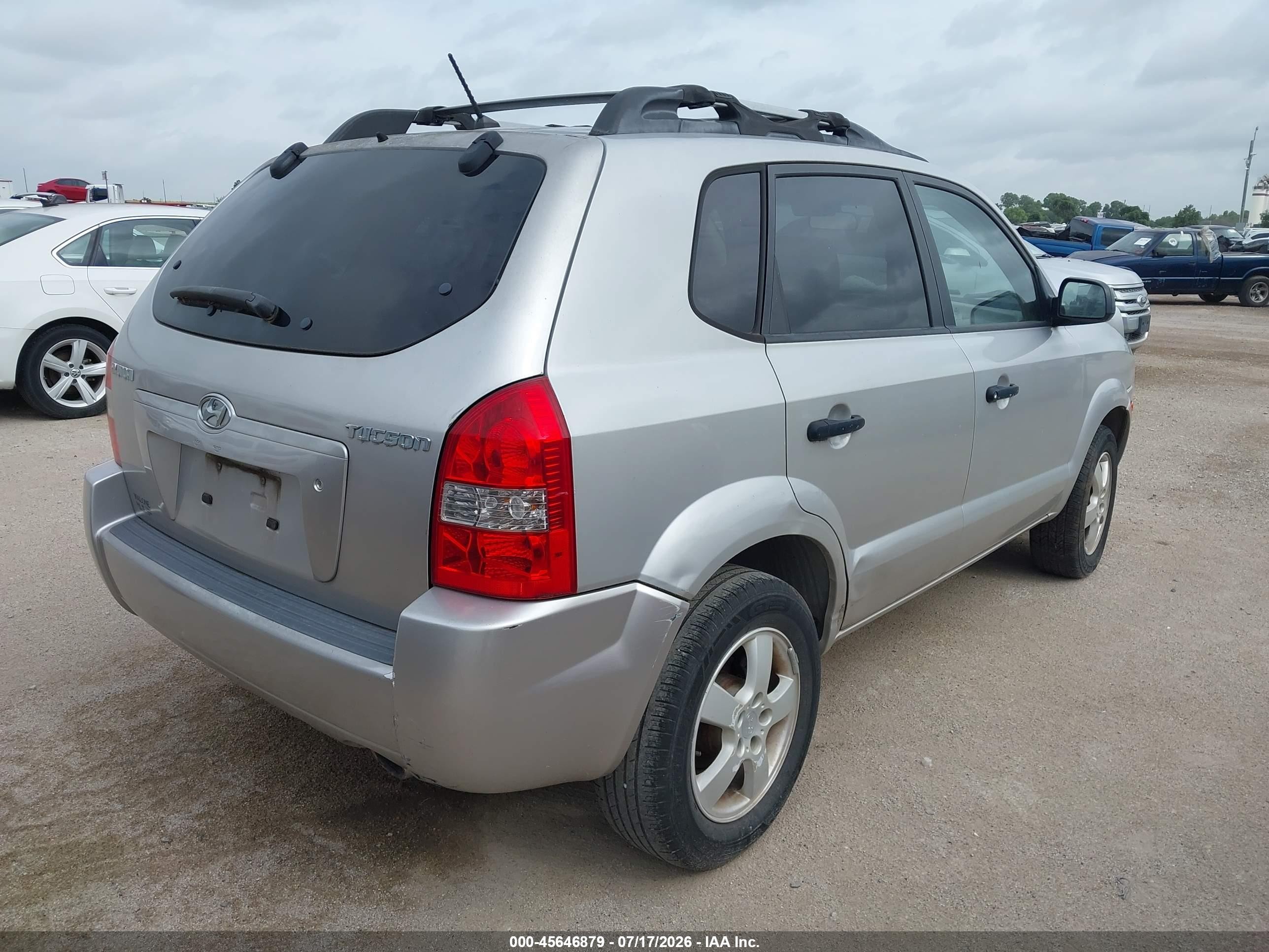 2006 Hyundai Tucson Gl Silver vin: KM8JM12B16U476624